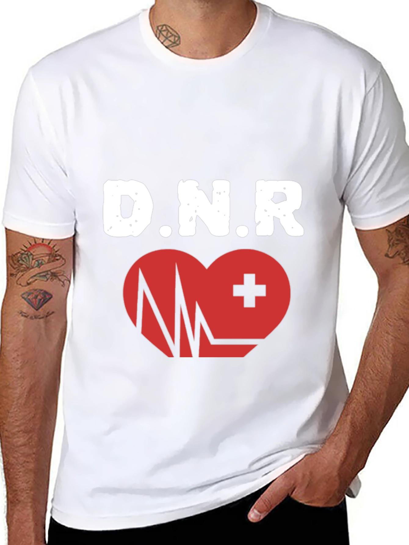 DNR Heartbeat Graphic T-Shirt - Comfortable Fit