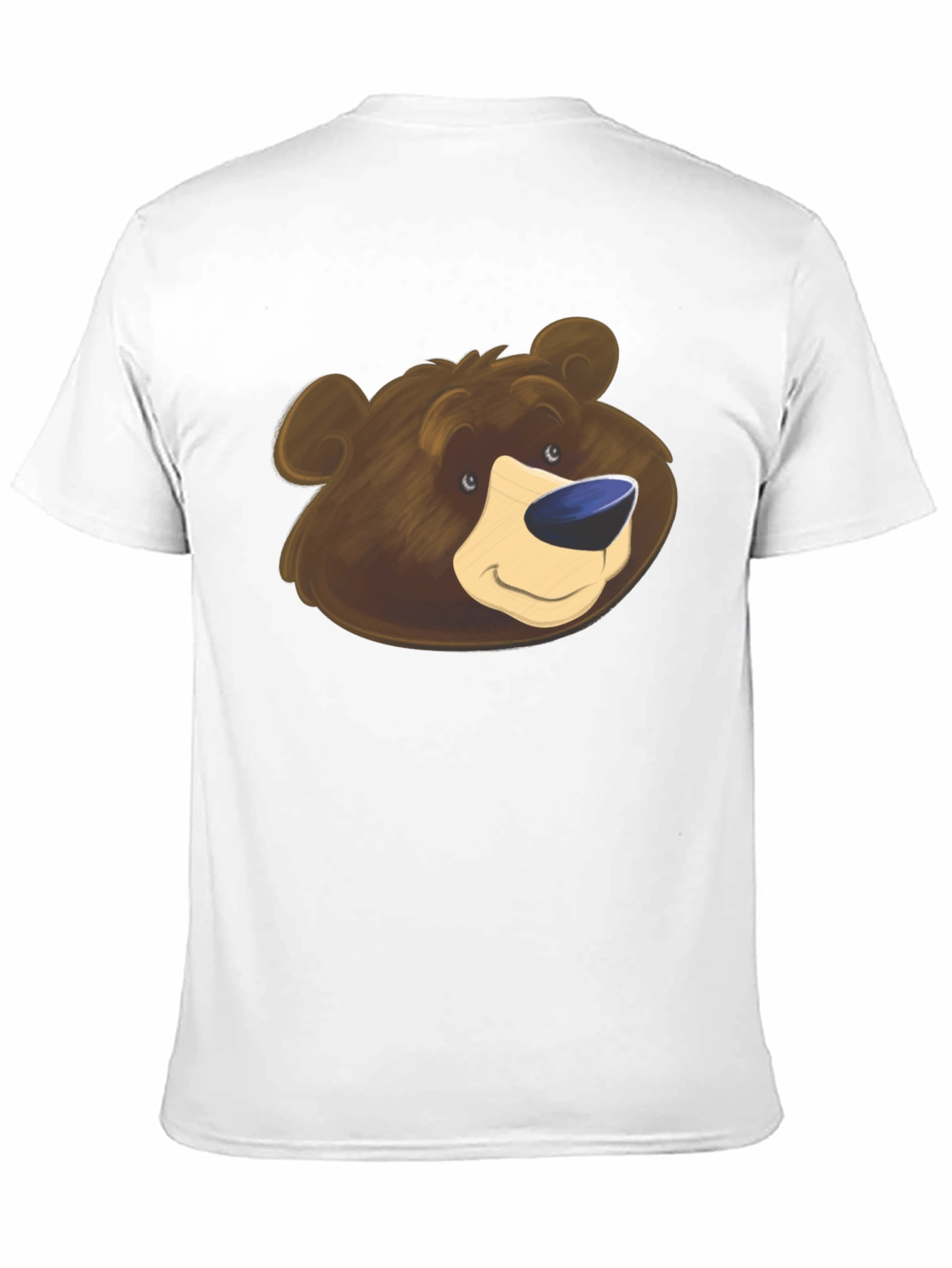 Bear Graphic Black T-Shirt - Cartoon Animal Tee