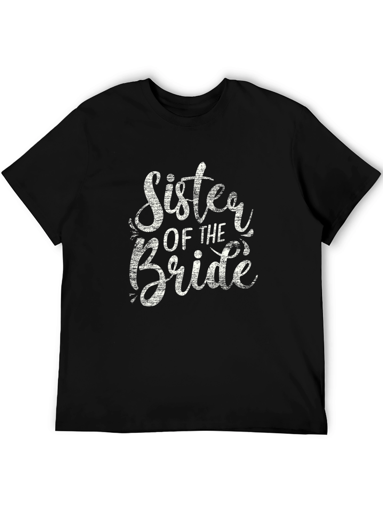 Sister of the Bride Black Graphic Tee