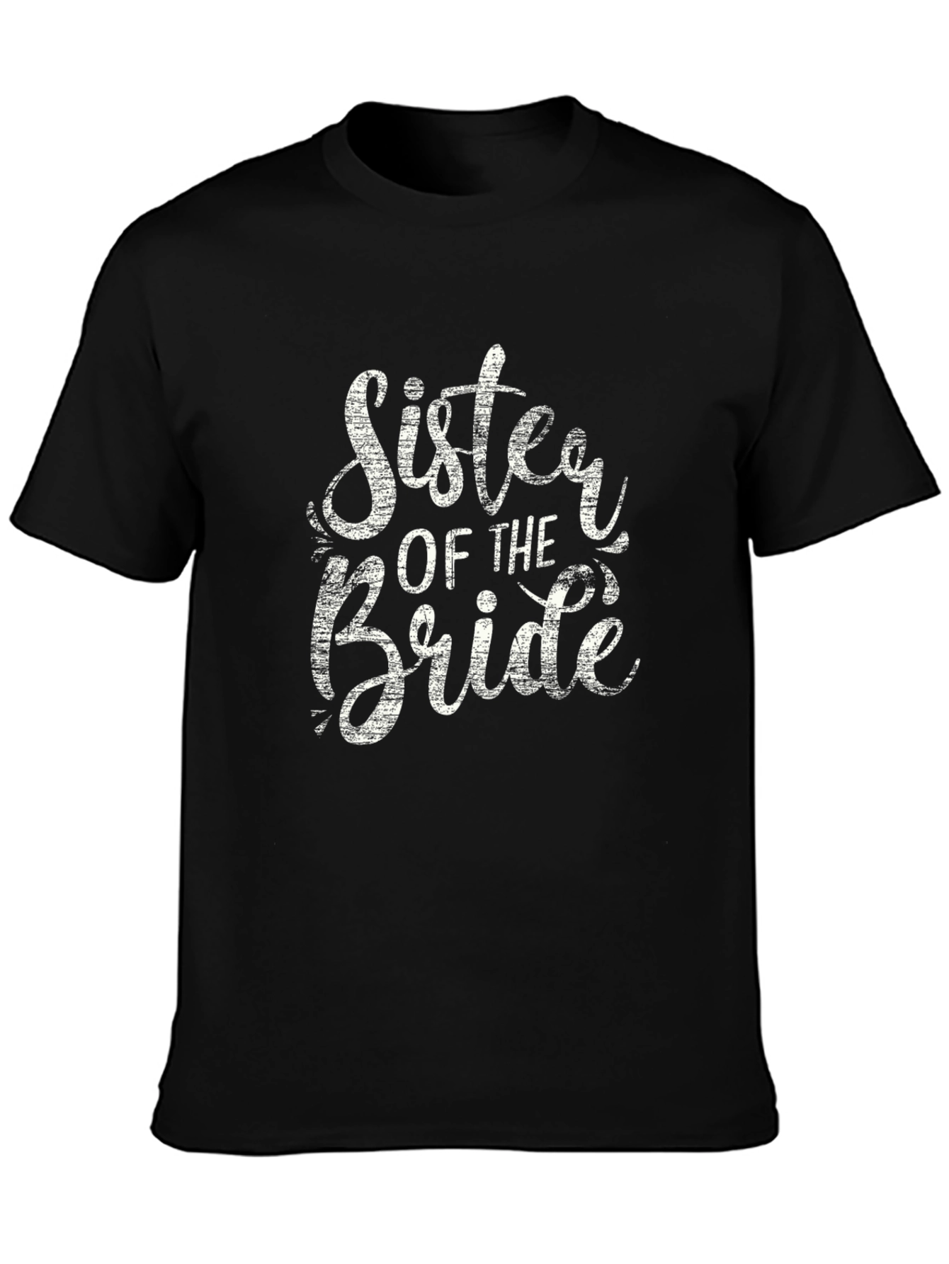 Sister of the Bride Black Graphic Tee