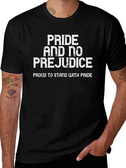 Pride and No Prejudice Graphic Tee - Stand with Pride