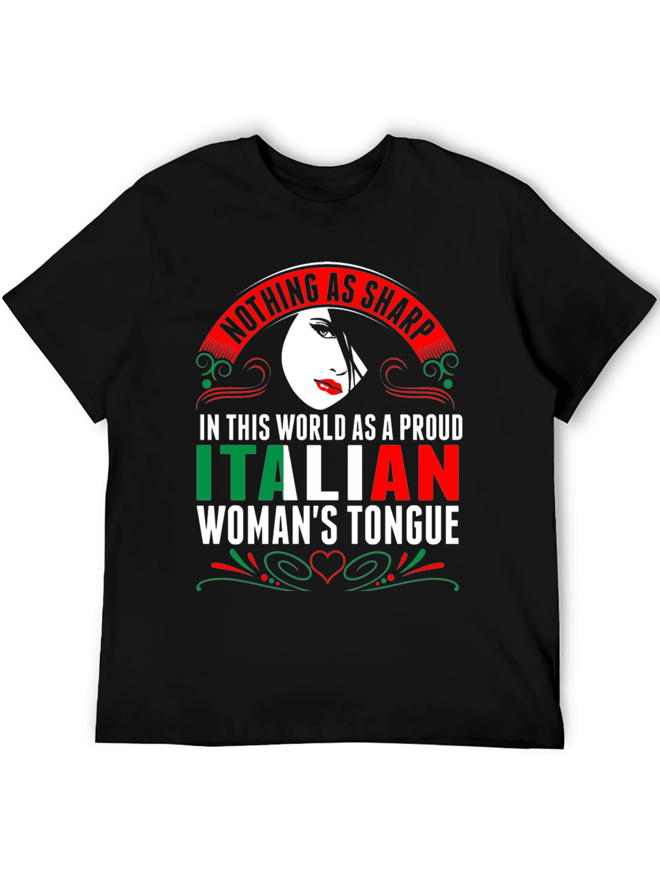 Italian Womans Tongue T-Shirt - Sharp Pride