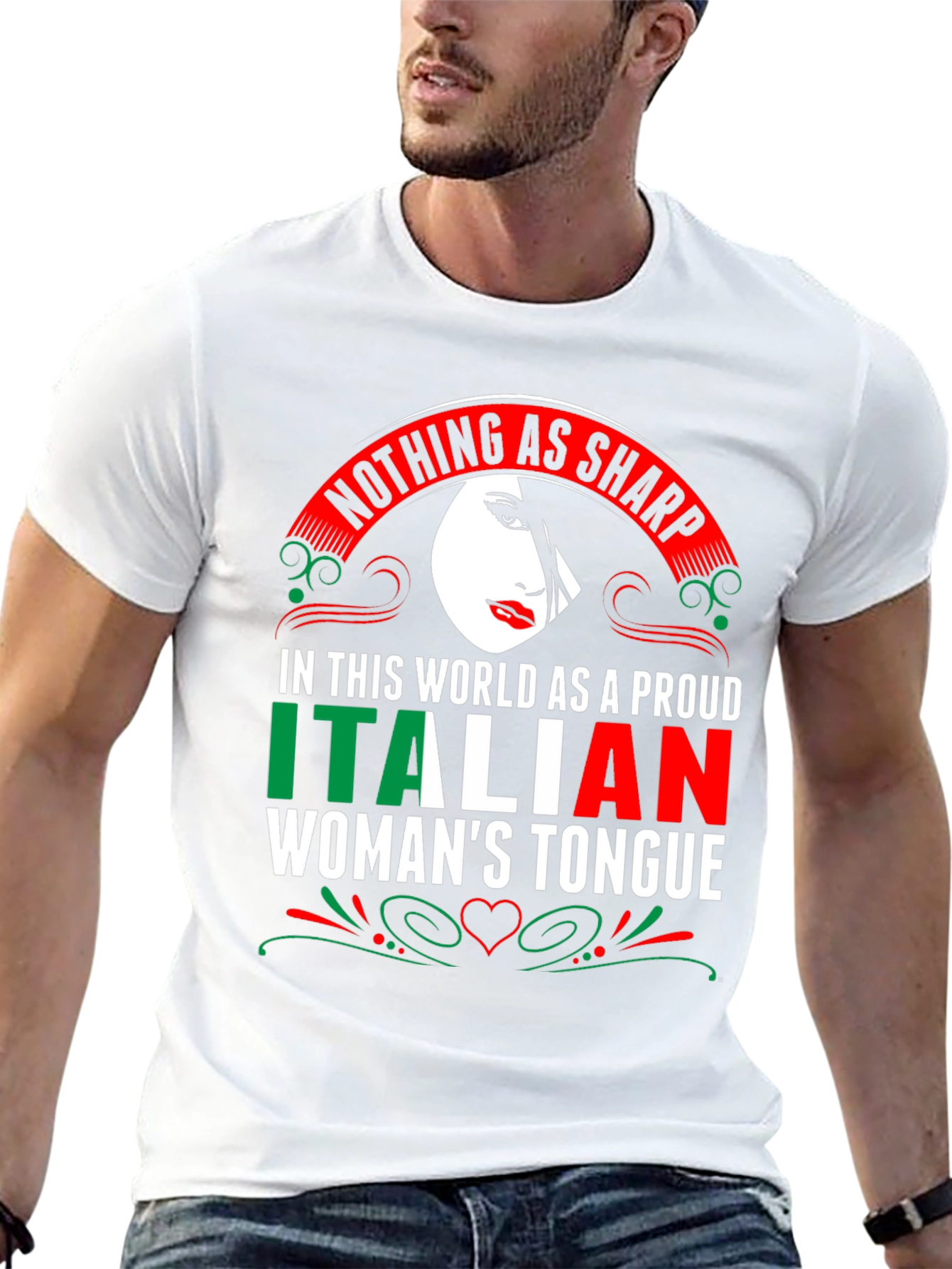 Italian Womans Tongue T-Shirt - Sharp Pride