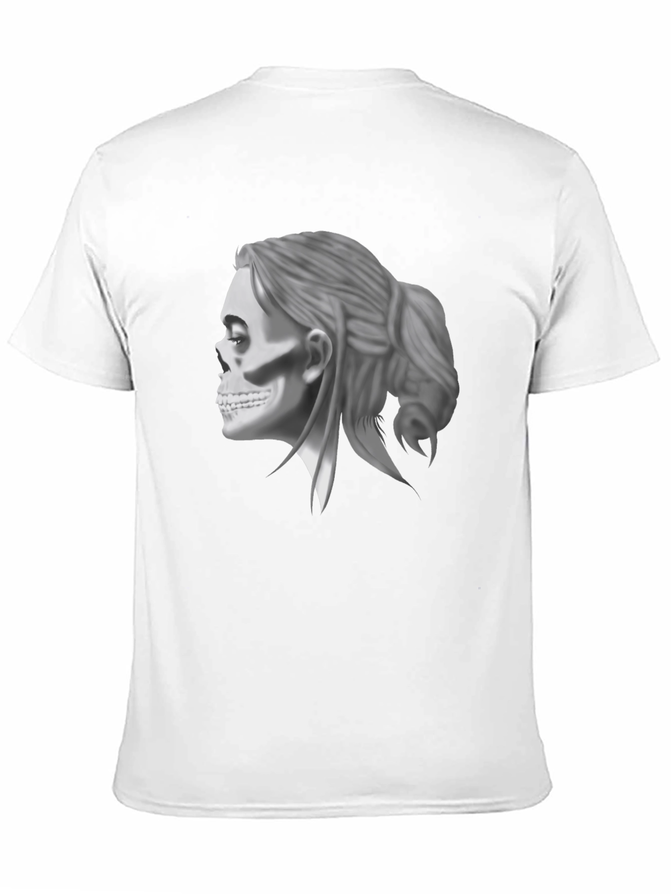 Skull Woman Graphic Tee - Cool Casual Style