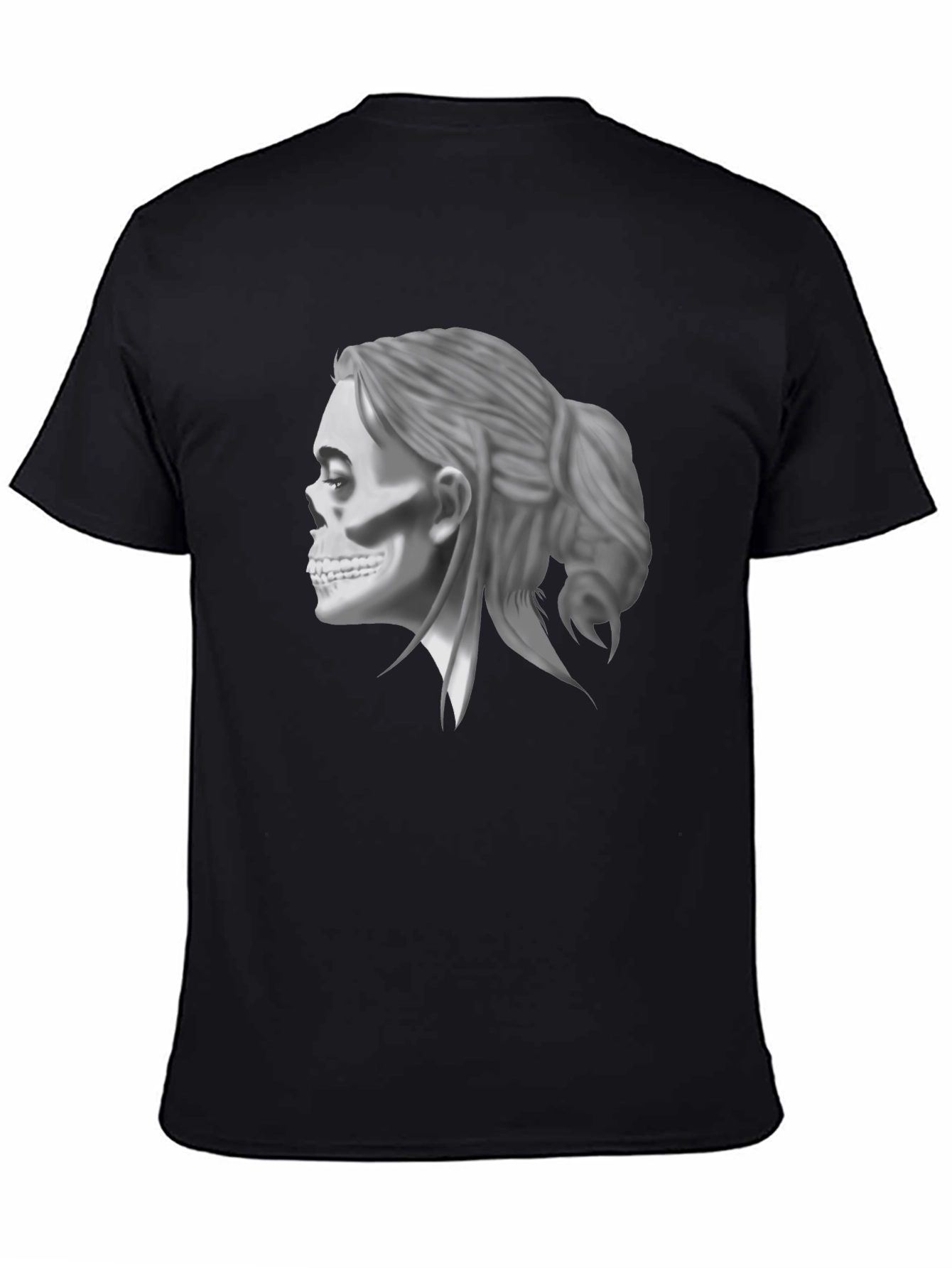 Skull Woman Graphic Tee - Cool Casual Style
