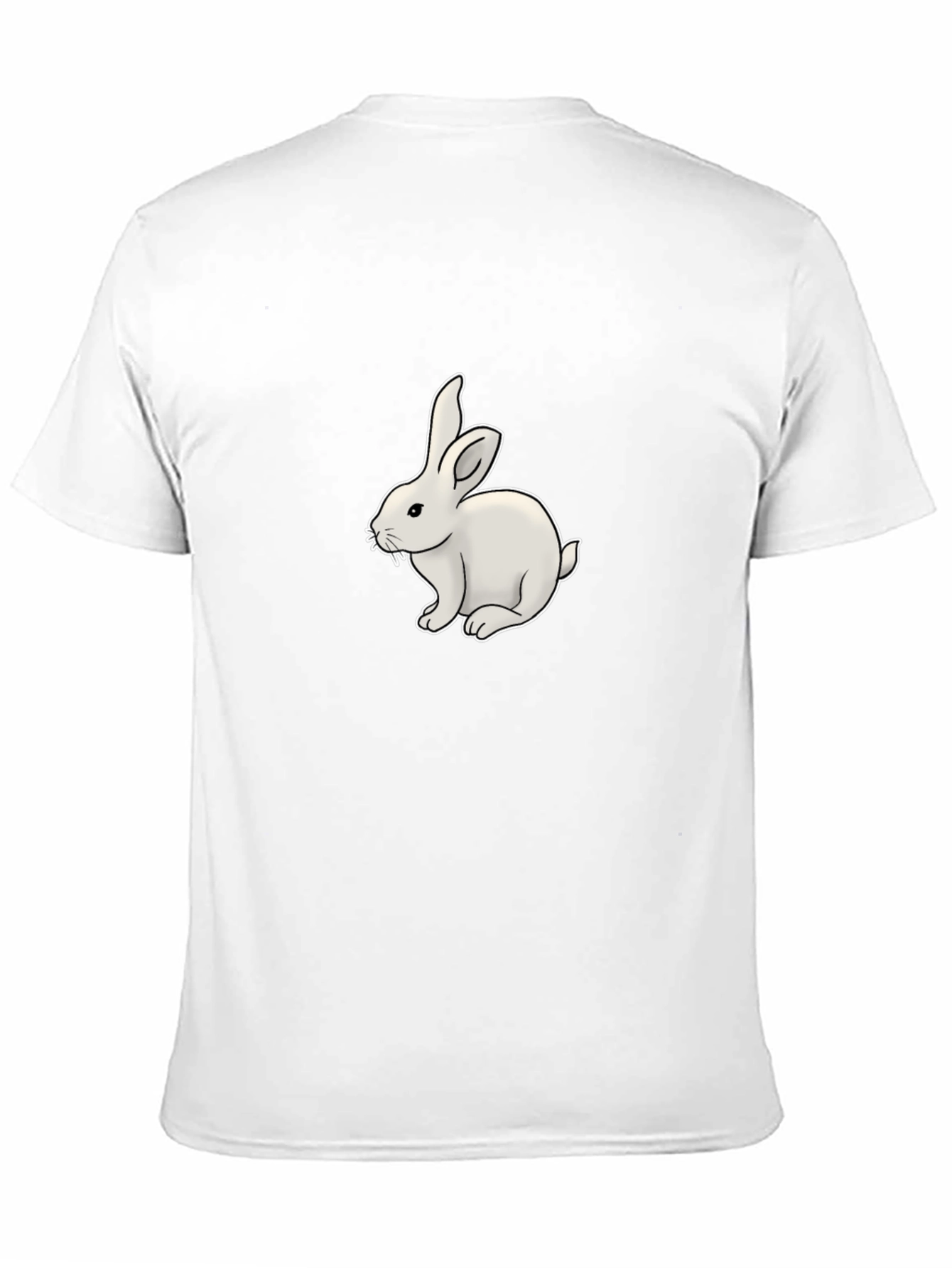 Bunny Graphic Tee - Black Cotton T-Shirt