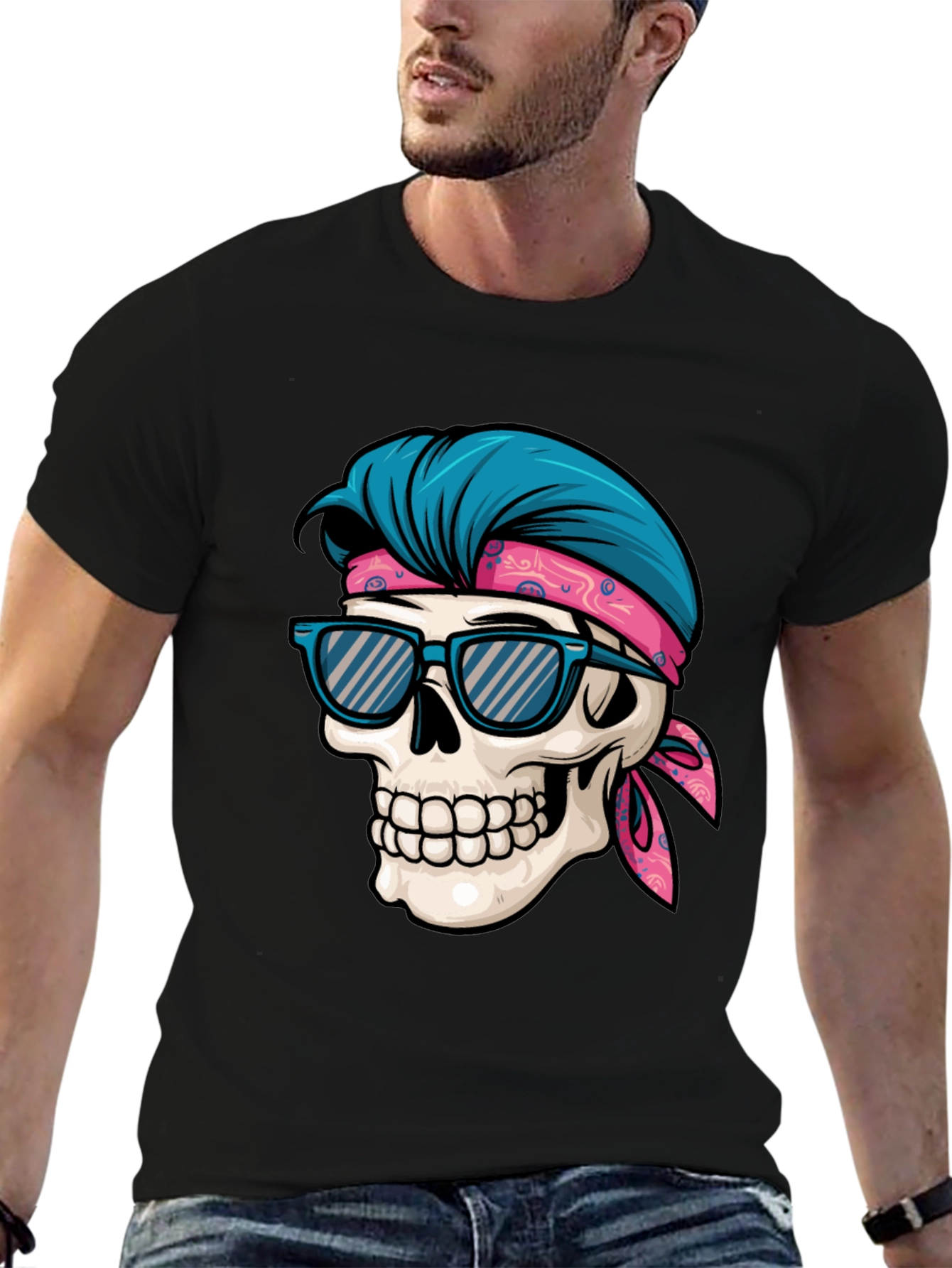 Skull Graphic Tee: Cool Summer Vibes