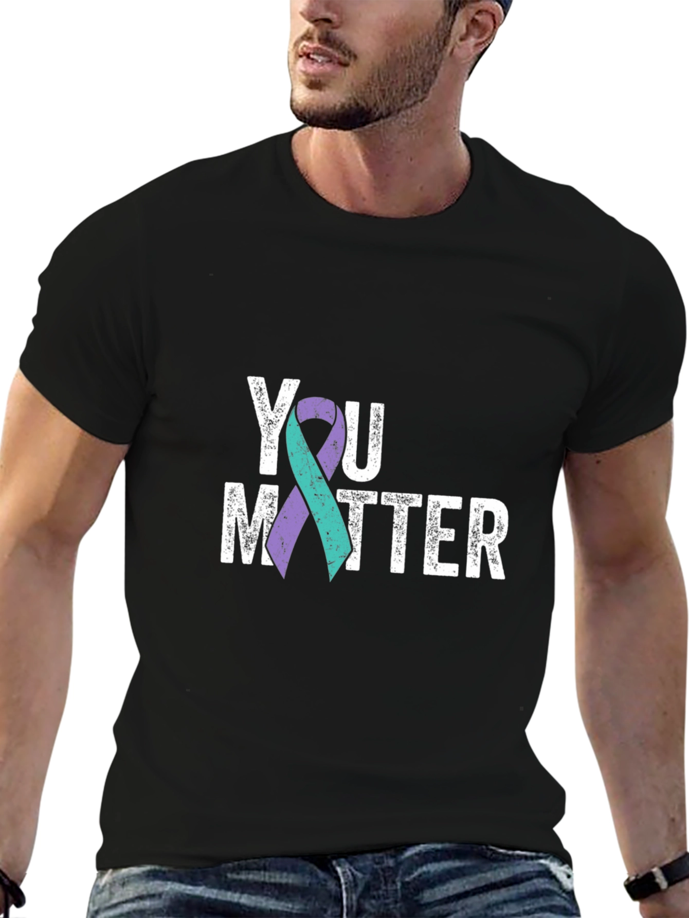 You Matter Awareness Ribbon Graphic Tee