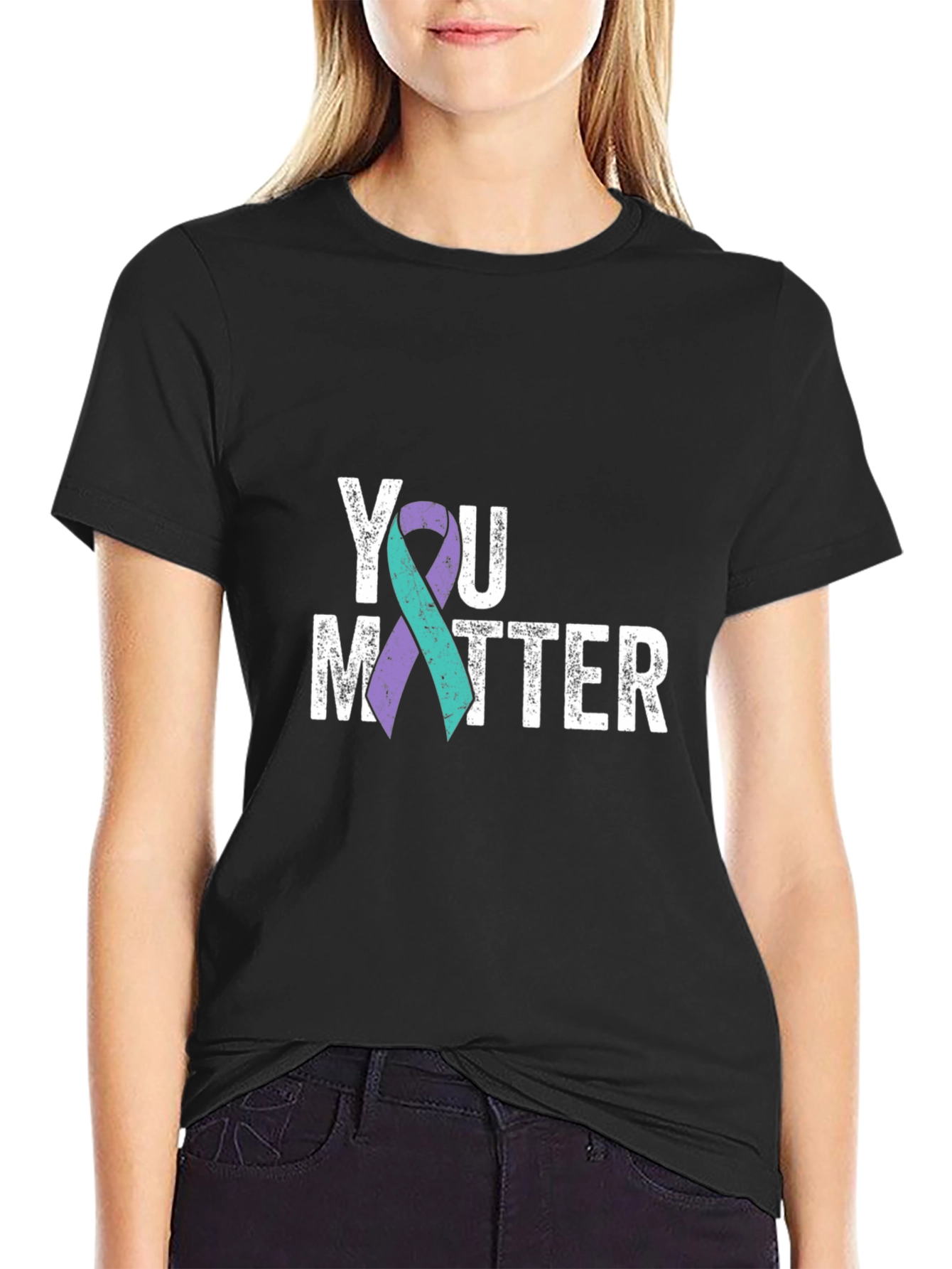 You Matter Awareness Ribbon Graphic Tee