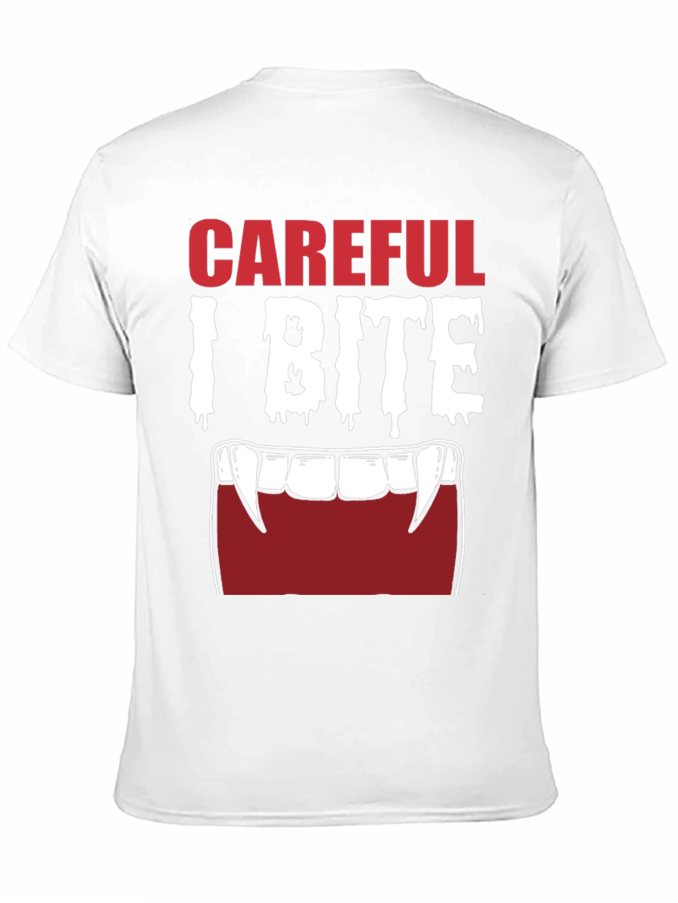 Careful I Bite Vampire Graphic T-Shirt