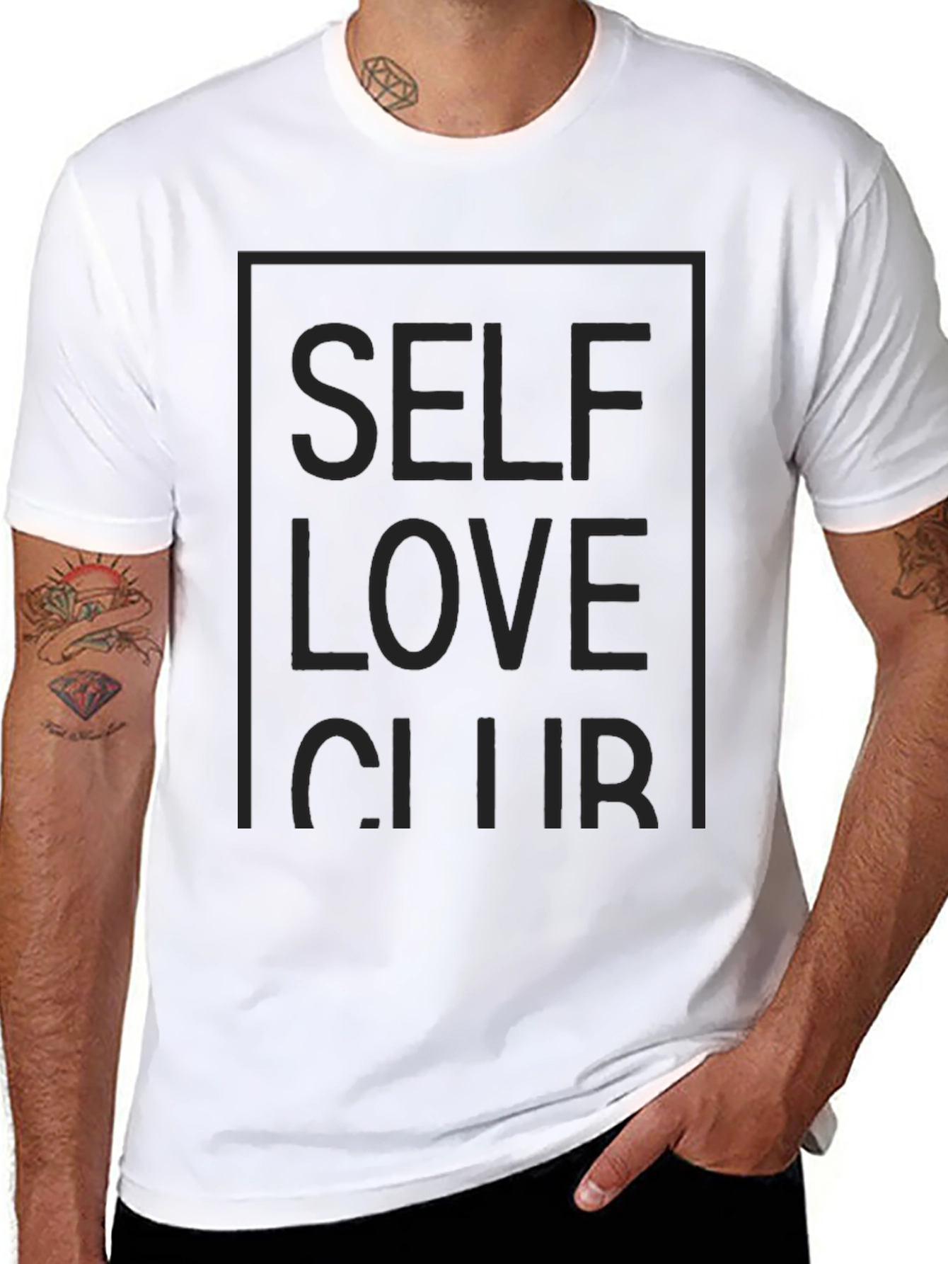 Self Love Club Graphic Tee - Mens Black T-Shirt