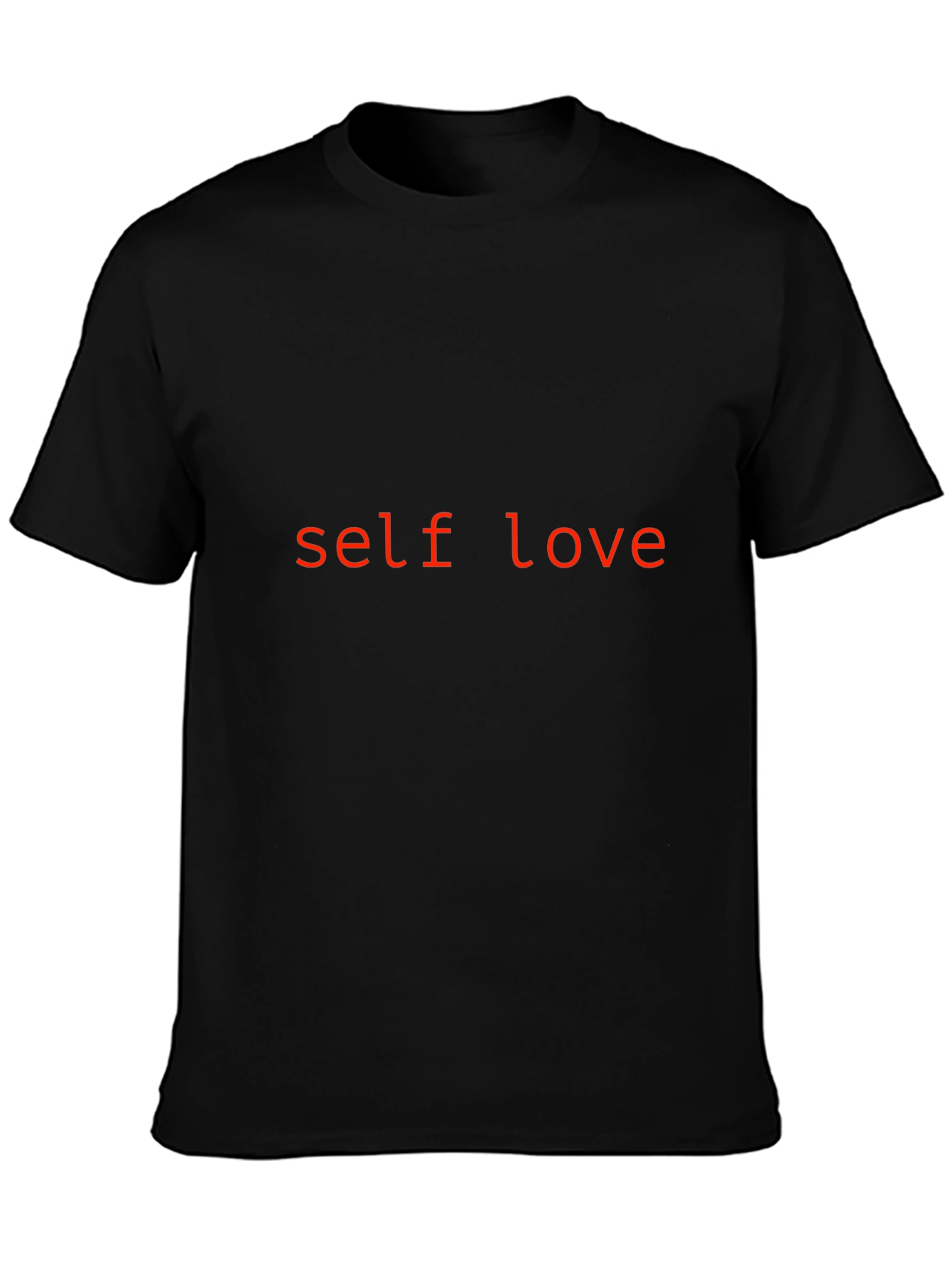Self Love Graphic Tee - Black Cotton Comfort