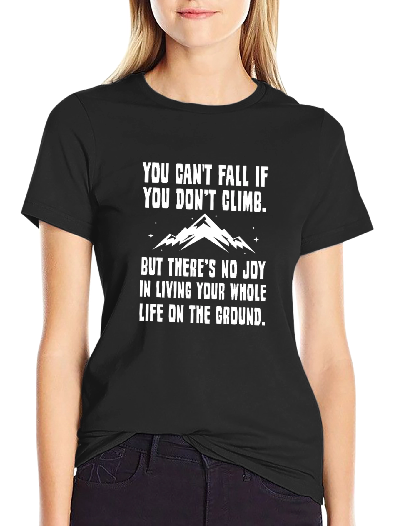 Motivational Climbing T-Shirt - Dont Fall!