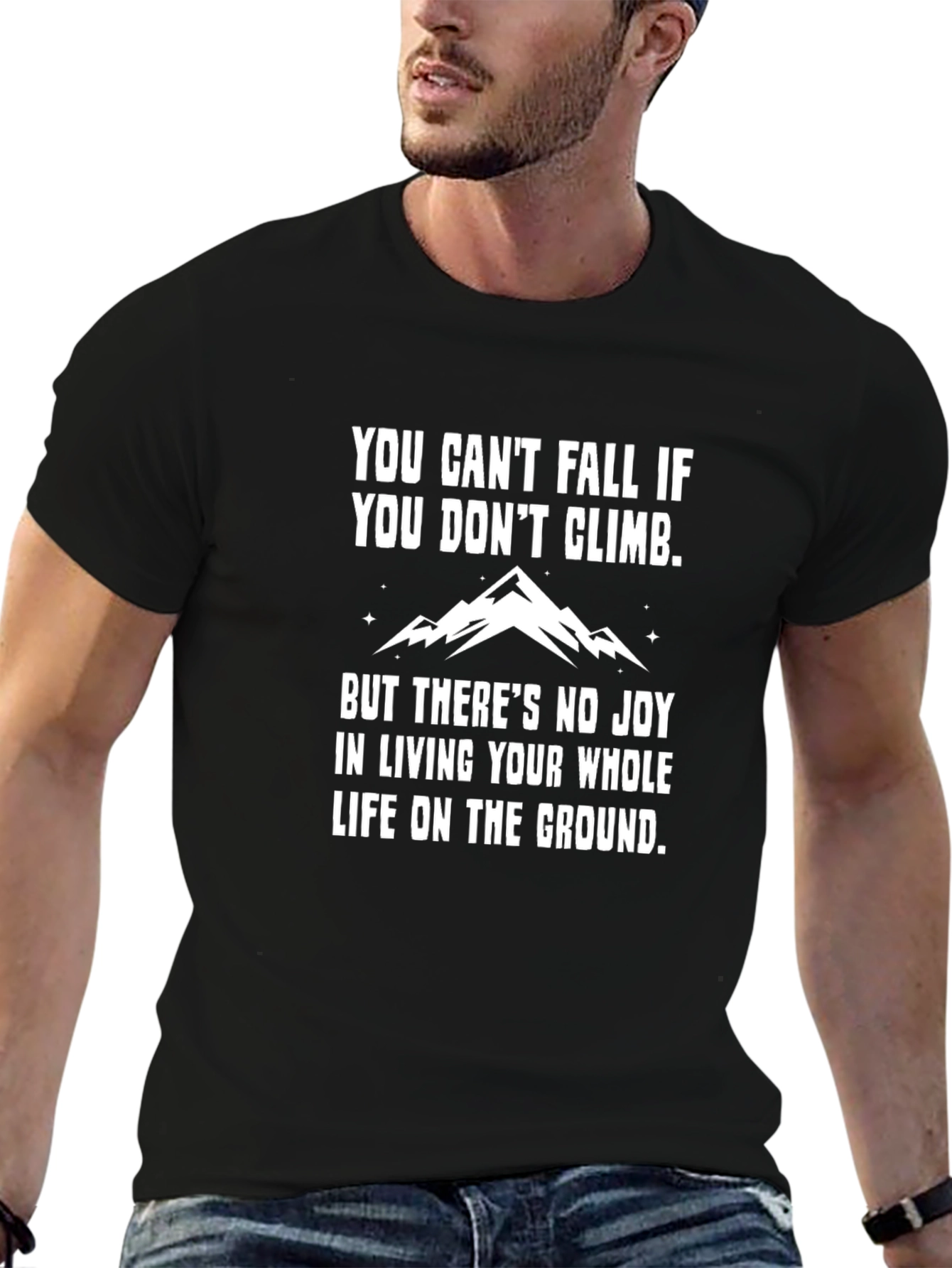 Motivational Climbing T-Shirt - Dont Fall!