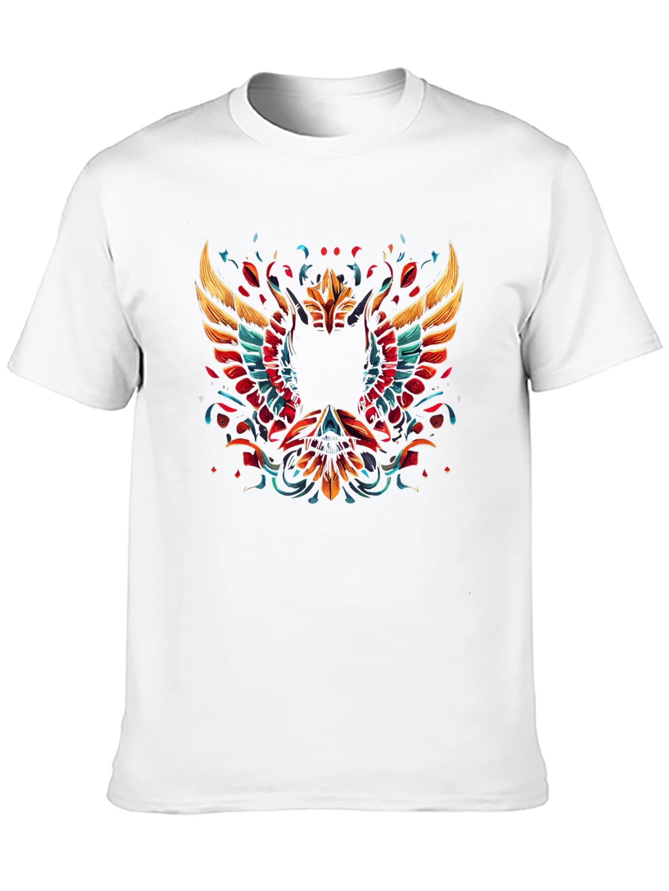 Phoenix Graphic Print Black T-Shirt