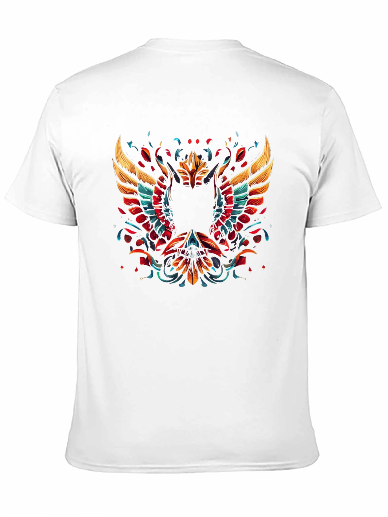 Phoenix Graphic Print Black T-Shirt