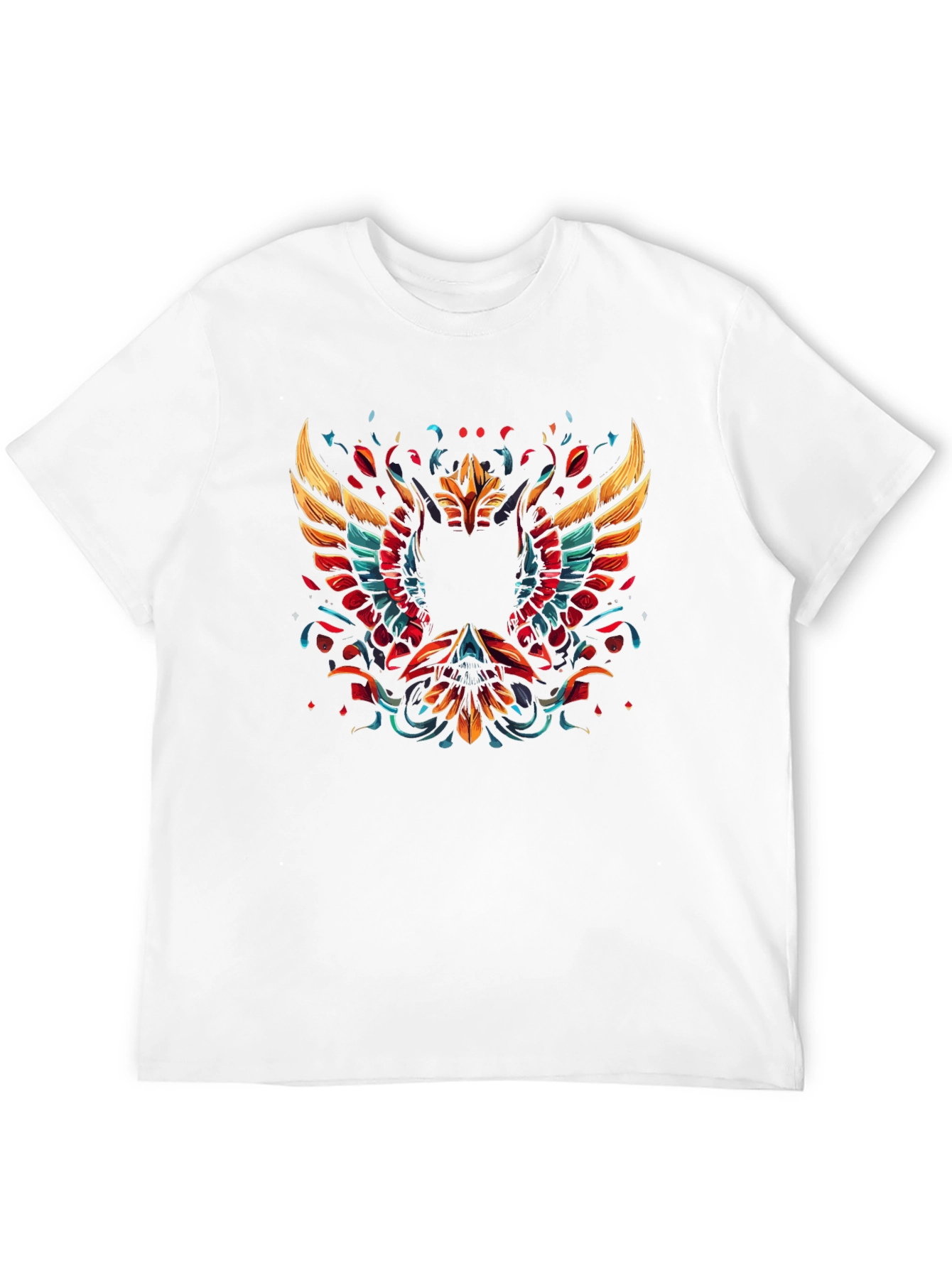 Phoenix Graphic Print Black T-Shirt