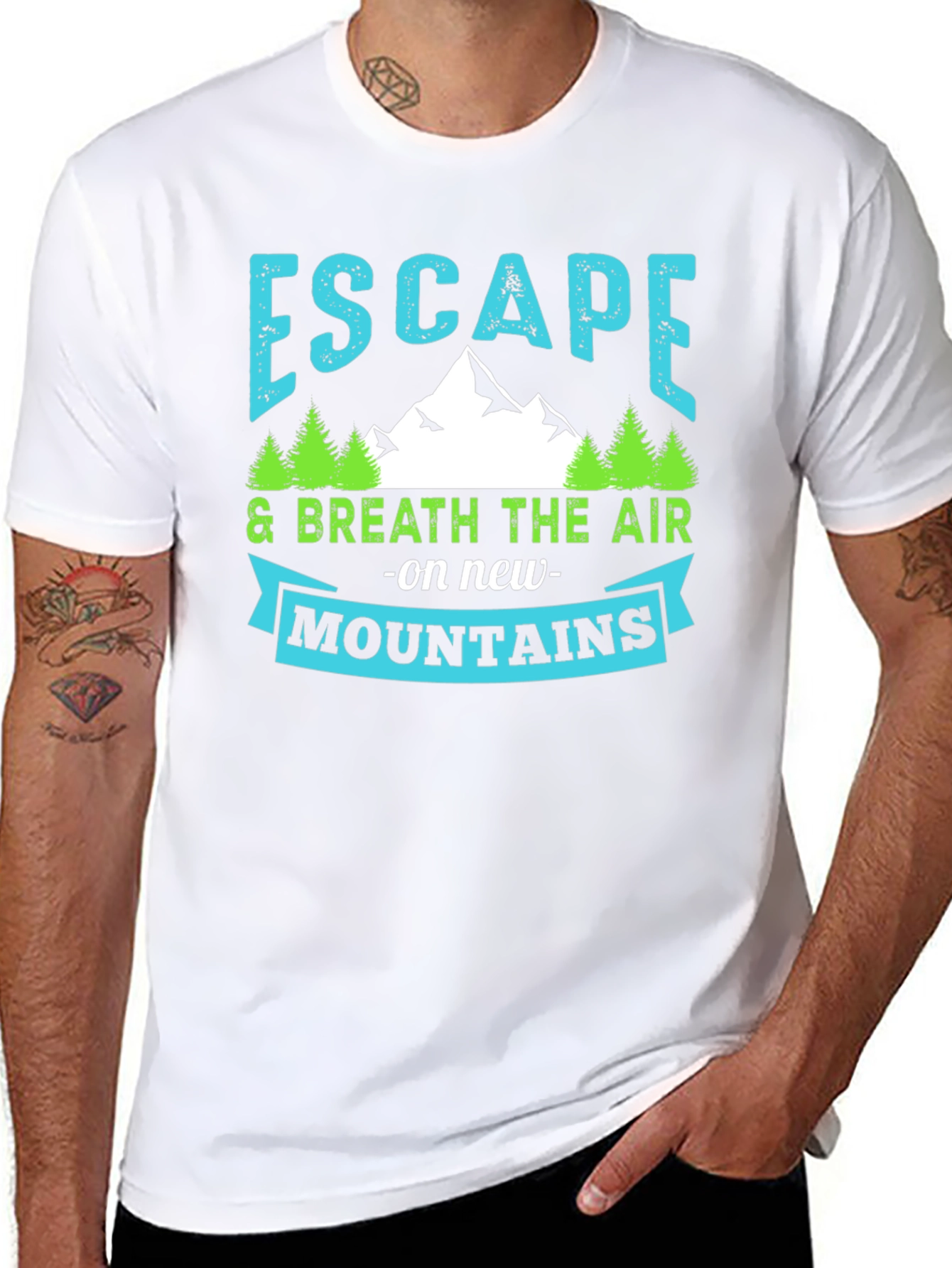 Escape to the Mountains Graphic T-Shirt