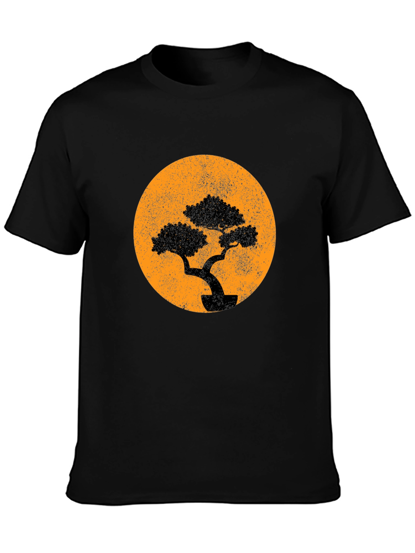 Bonsai Tree Graphic T-Shirt - Black