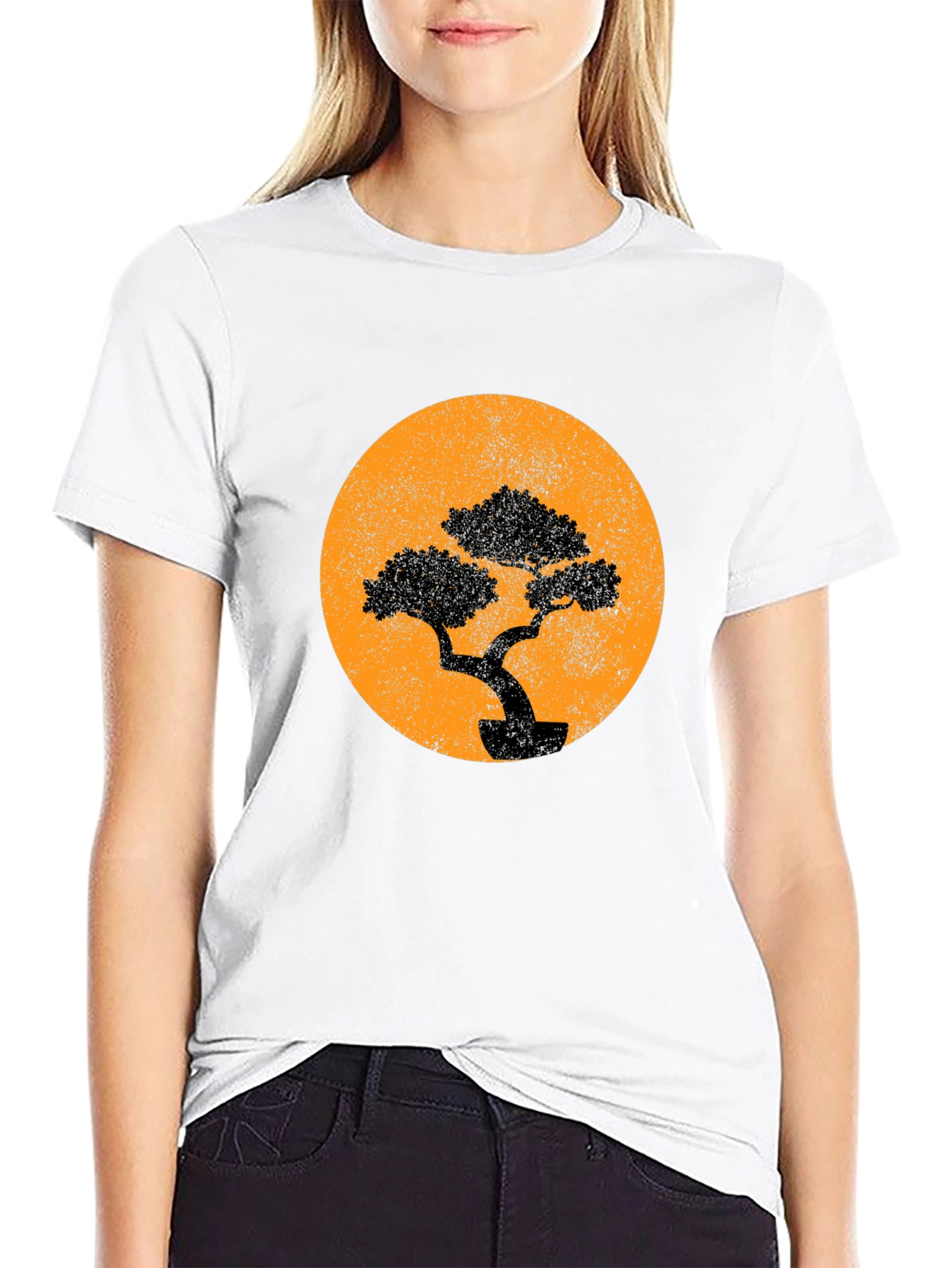Bonsai Tree Graphic T-Shirt - Black