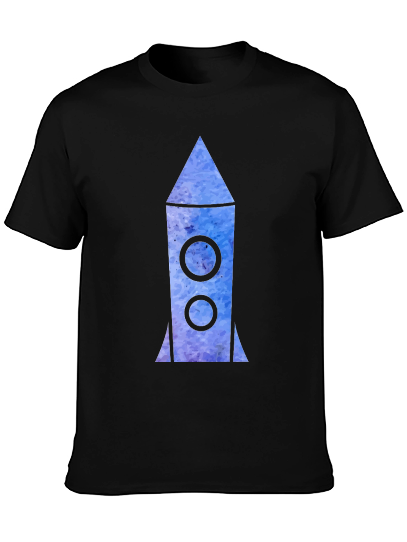 Rocket Graphic Black T-Shirt