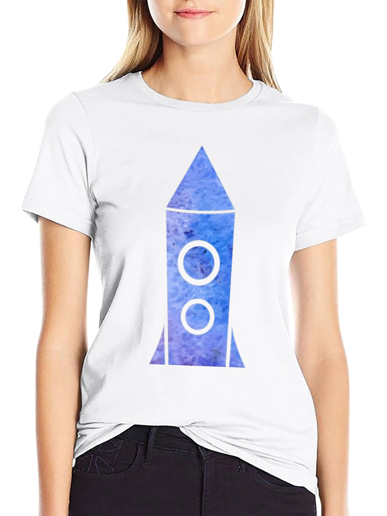 Rocket Graphic Black T-Shirt