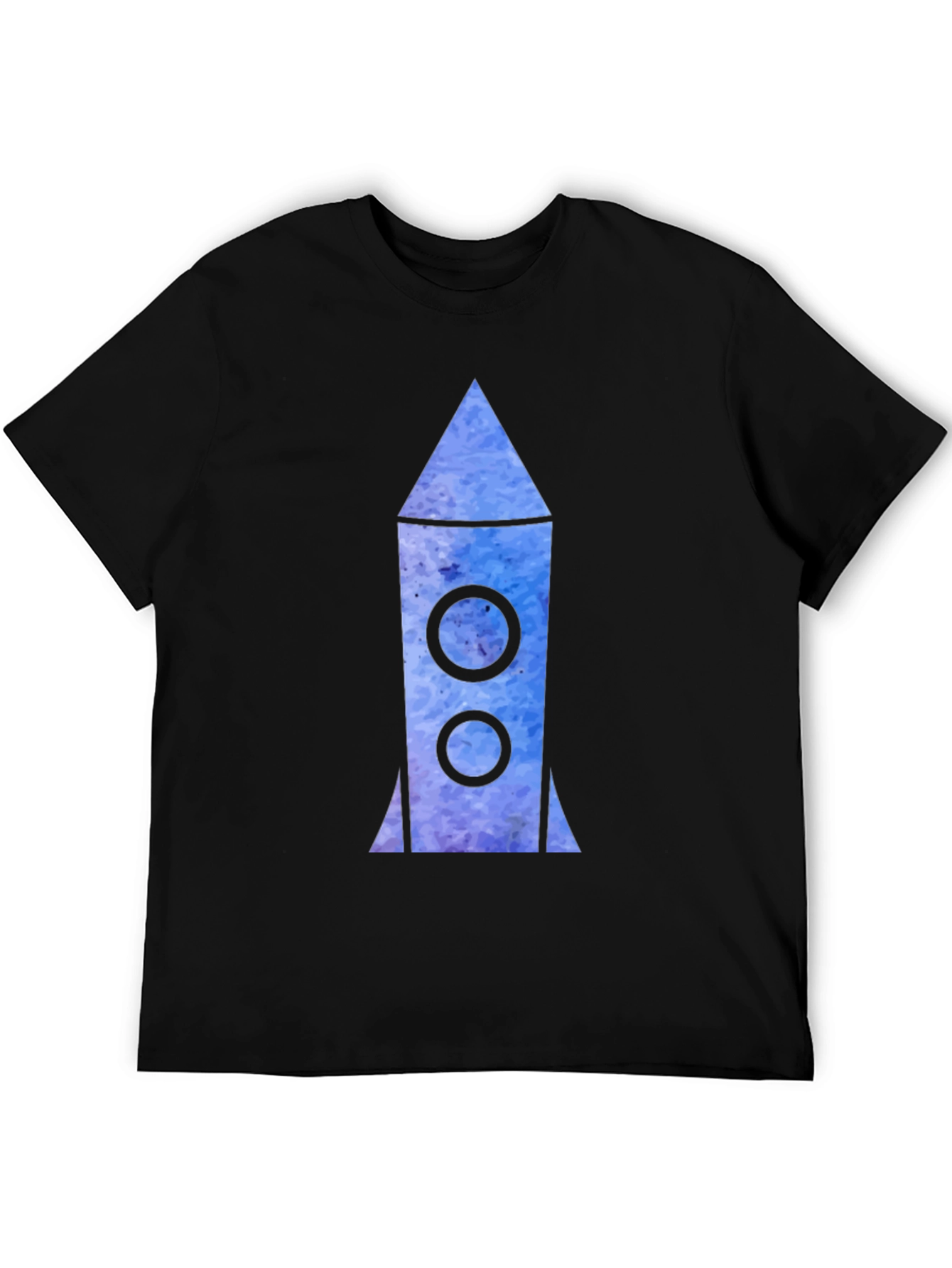 Rocket Graphic Black T-Shirt