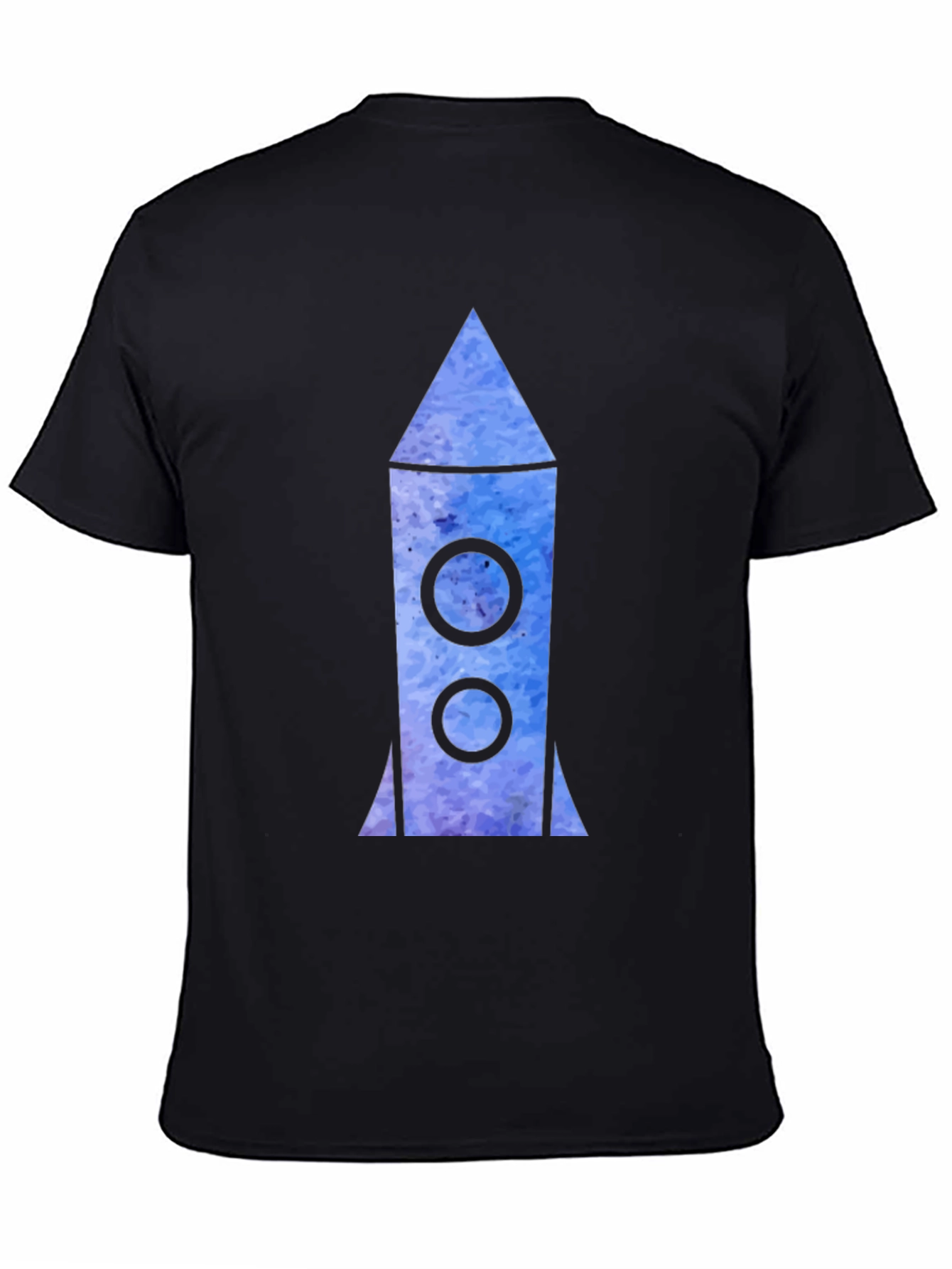 Rocket Graphic Black T-Shirt
