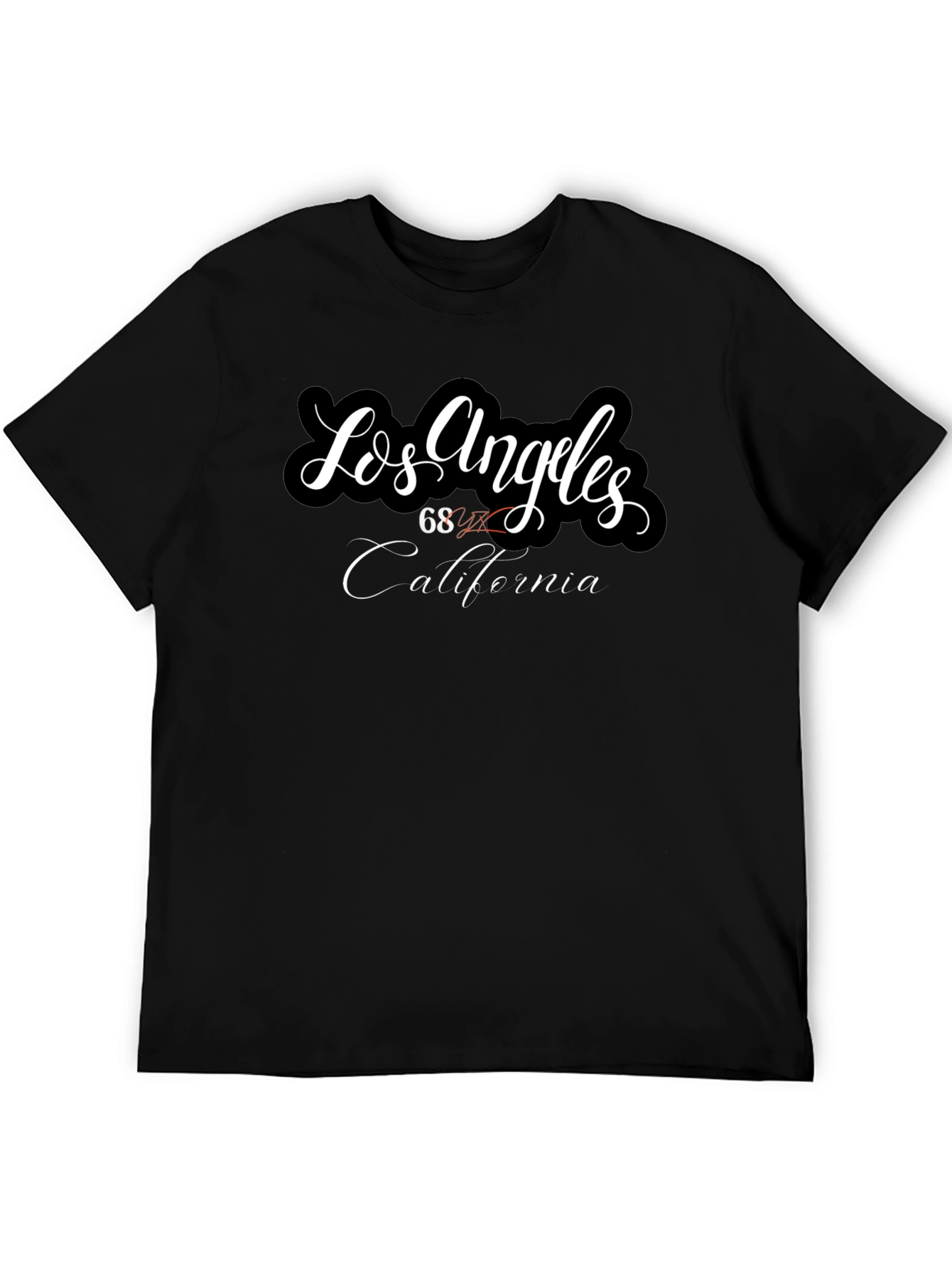 Los Angeles California Black Graphic Tee