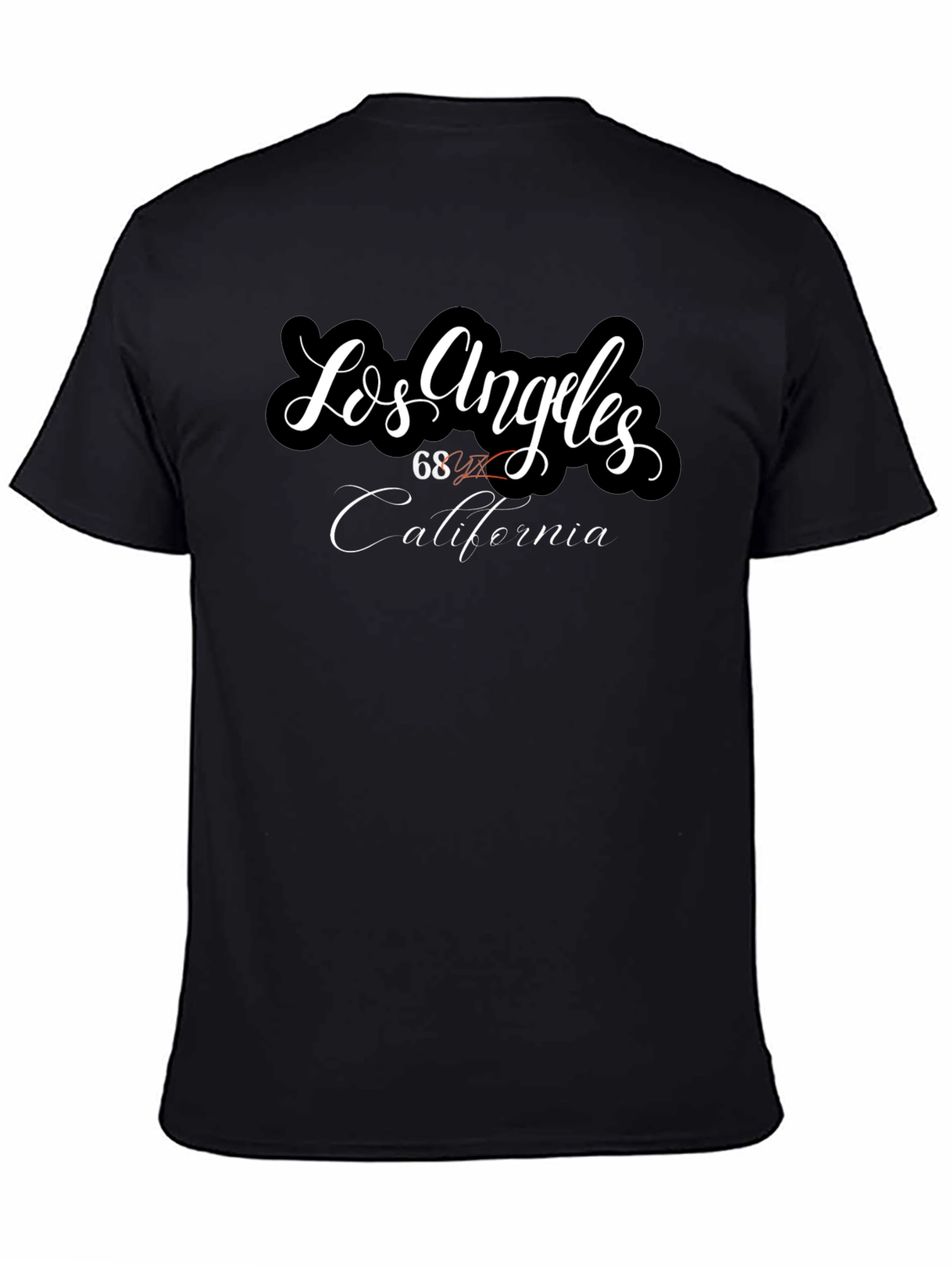 Los Angeles California Black Graphic Tee