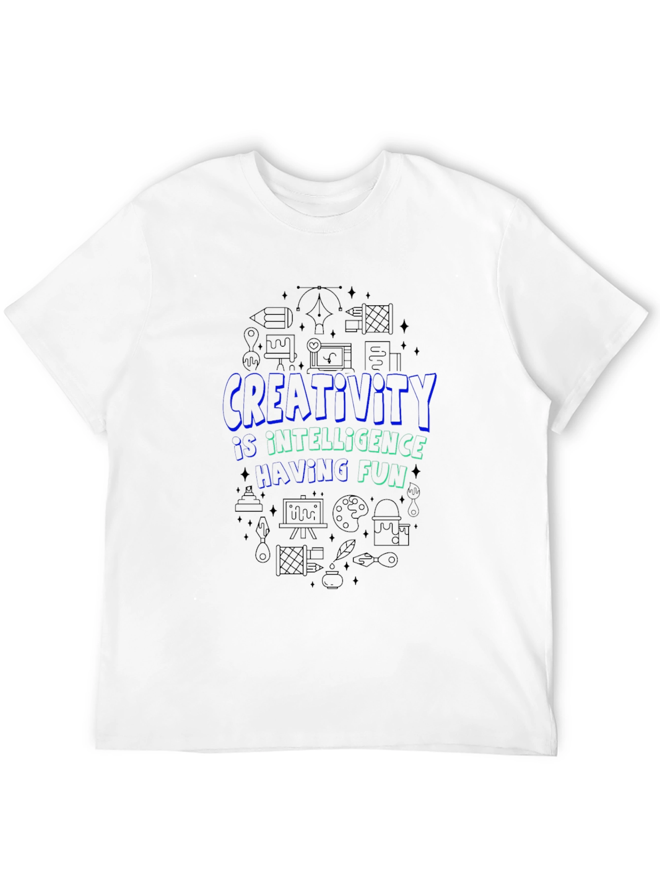 Creativity Intelligence T-Shirt - Fun Black Tee