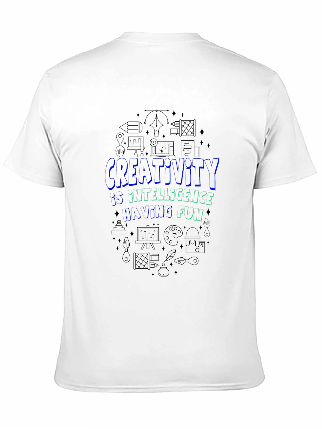 Creativity Intelligence T-Shirt - Fun Black Tee
