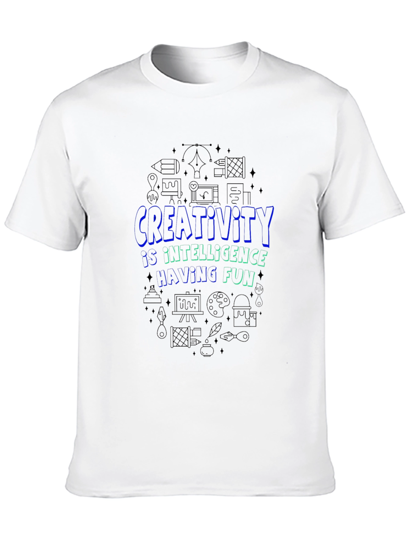 Creativity Intelligence T-Shirt - Fun Black Tee