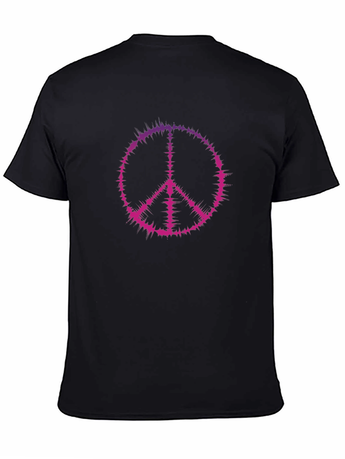 Peace Sign Graphic Tee - Black