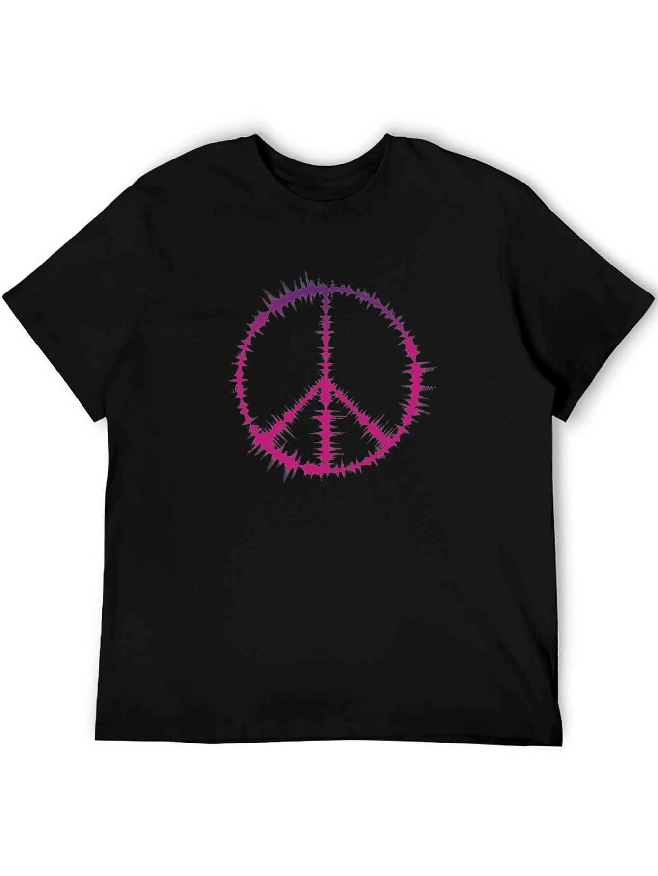 Peace Sign Graphic Tee - Black