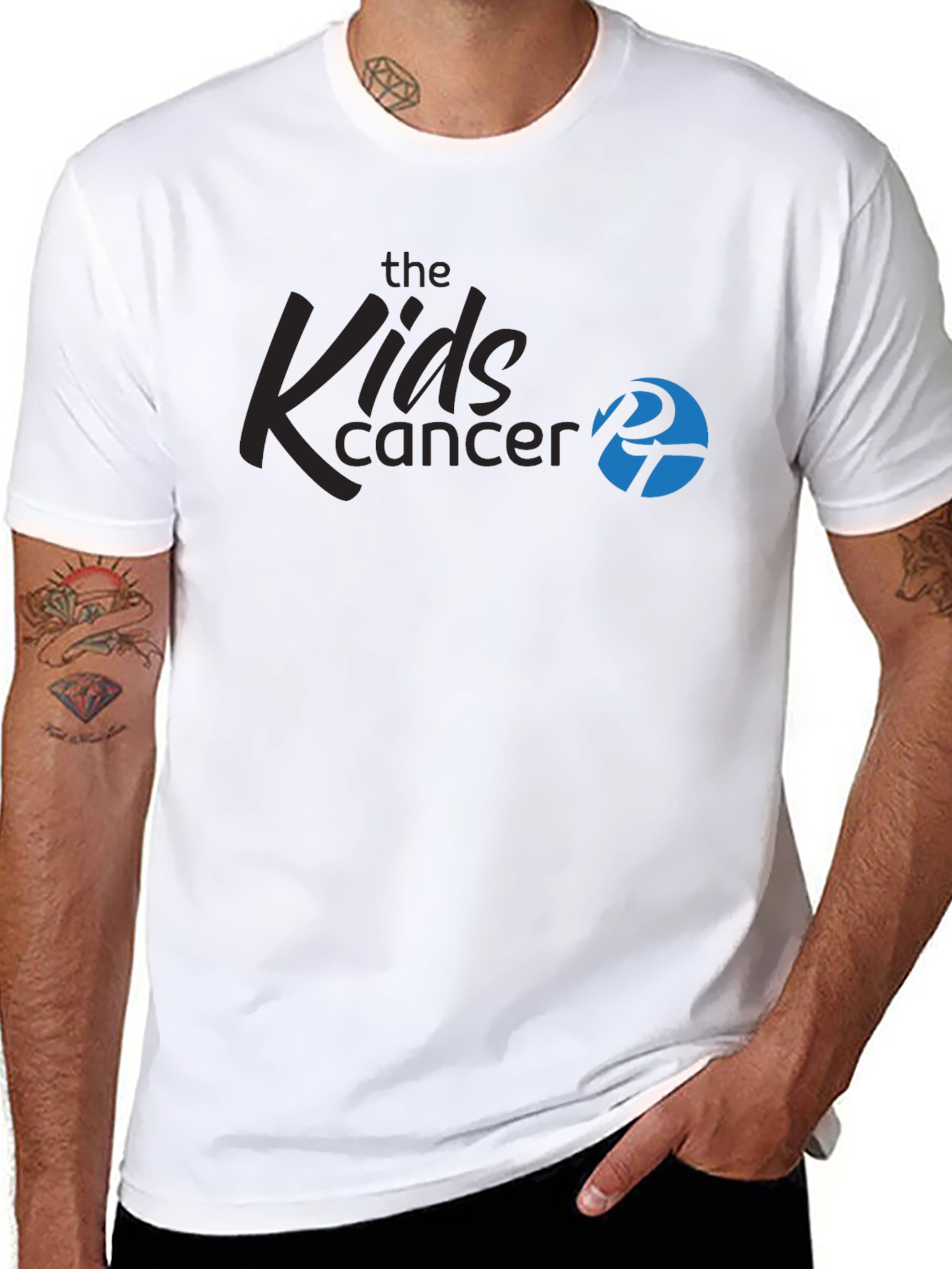 Kids Cancer Awareness Black T-Shirt