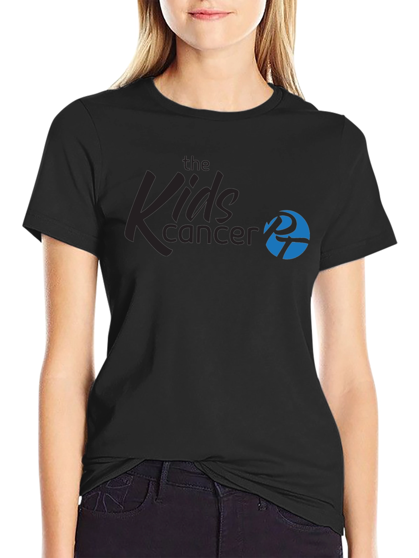 Kids Cancer Awareness Black T-Shirt
