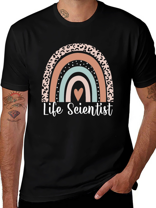 Life Scientist Graphic Tee - Rainbow Design