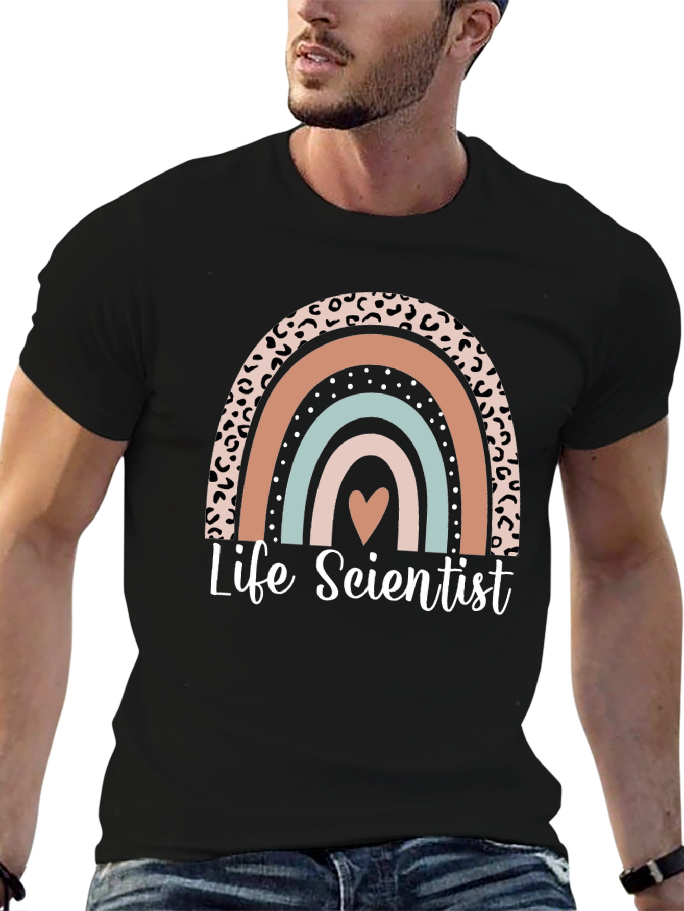 Life Scientist Graphic Tee - Rainbow Design