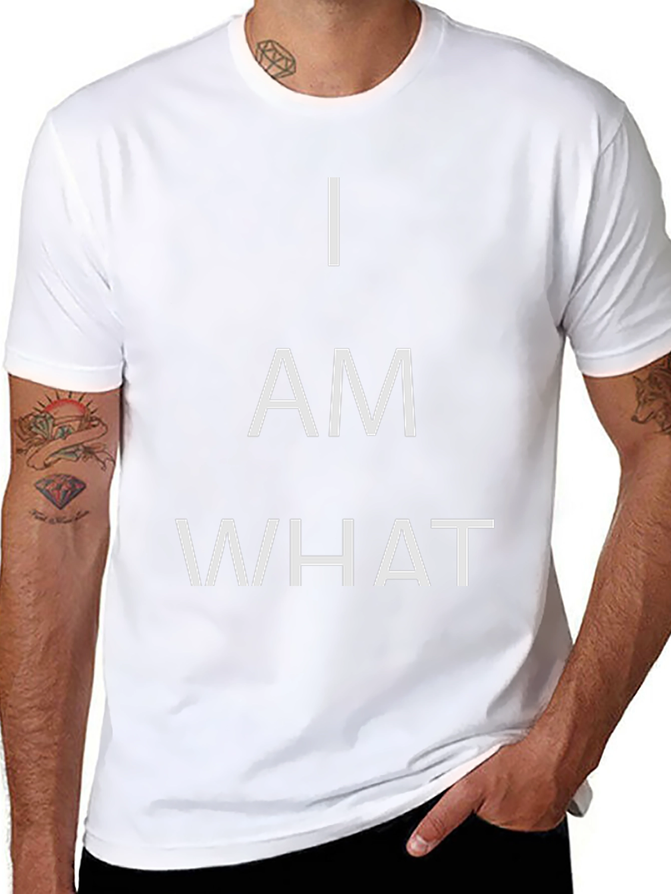 I AM WHAT T-Shirt - Bold Statement Tee