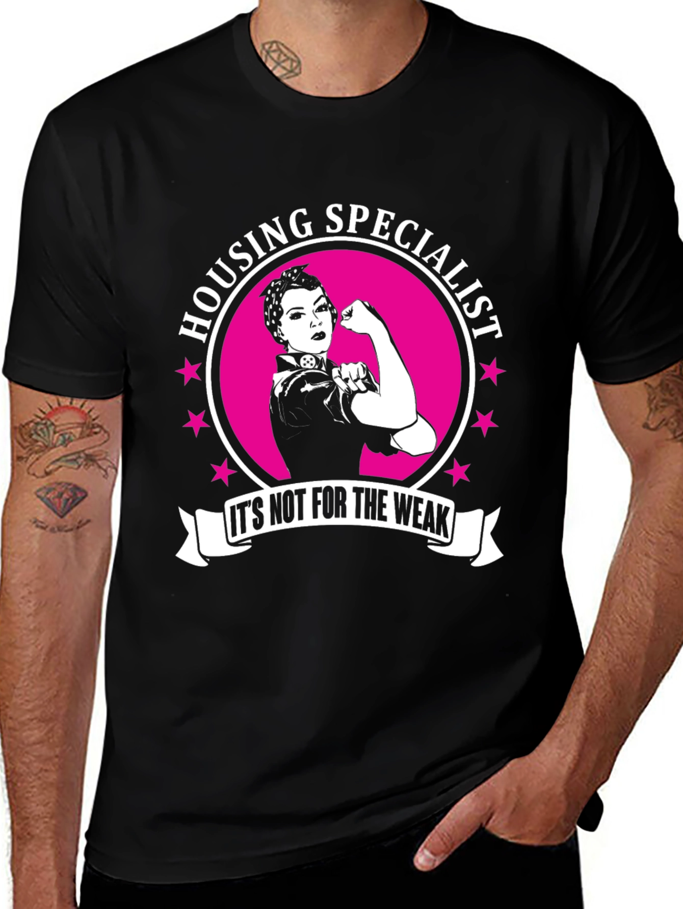 Housing Specialist Rosie the Riveter Graphic T-Shirt