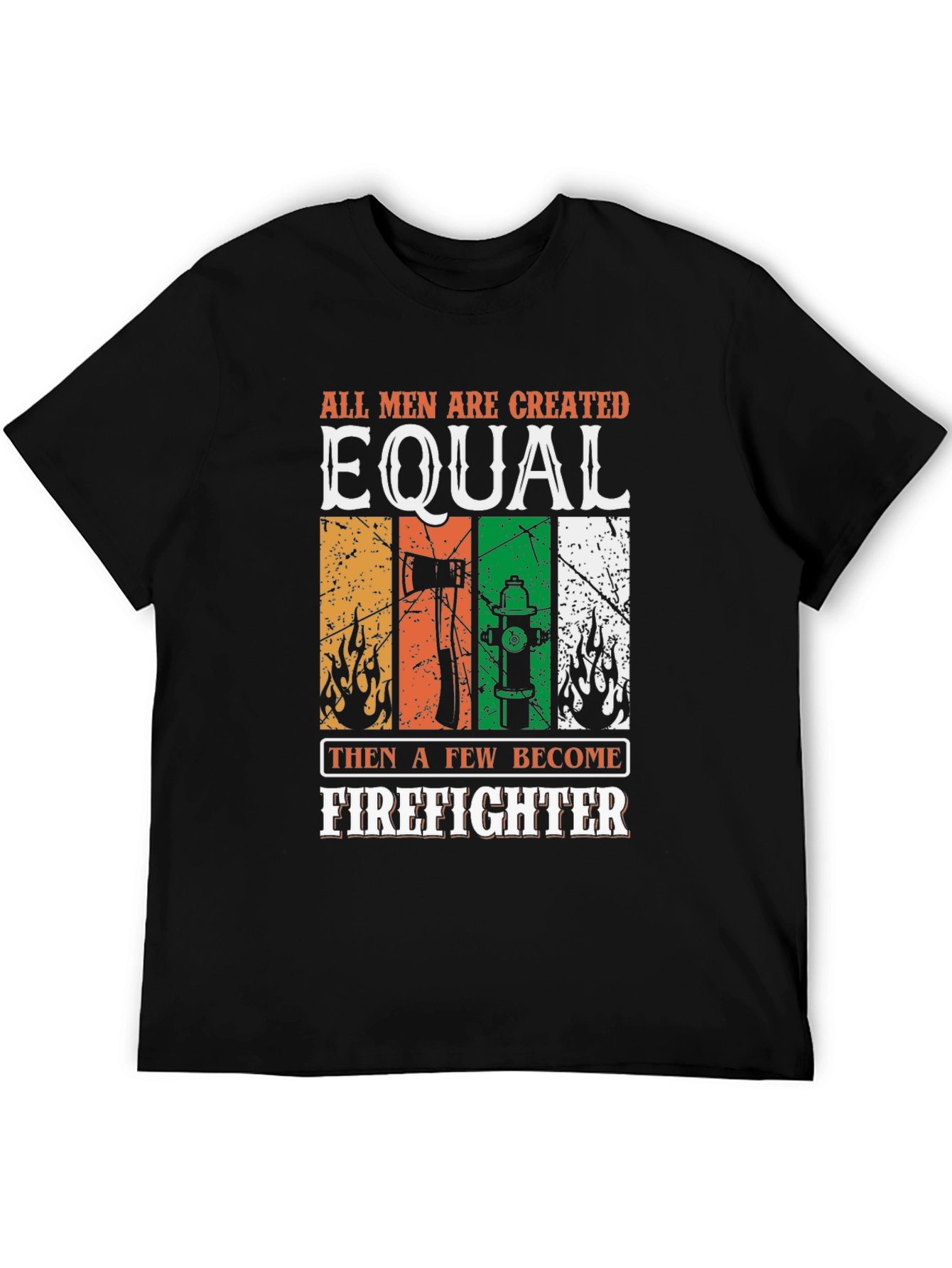 Firefighter Equality Graphic Tee - Black Cotton