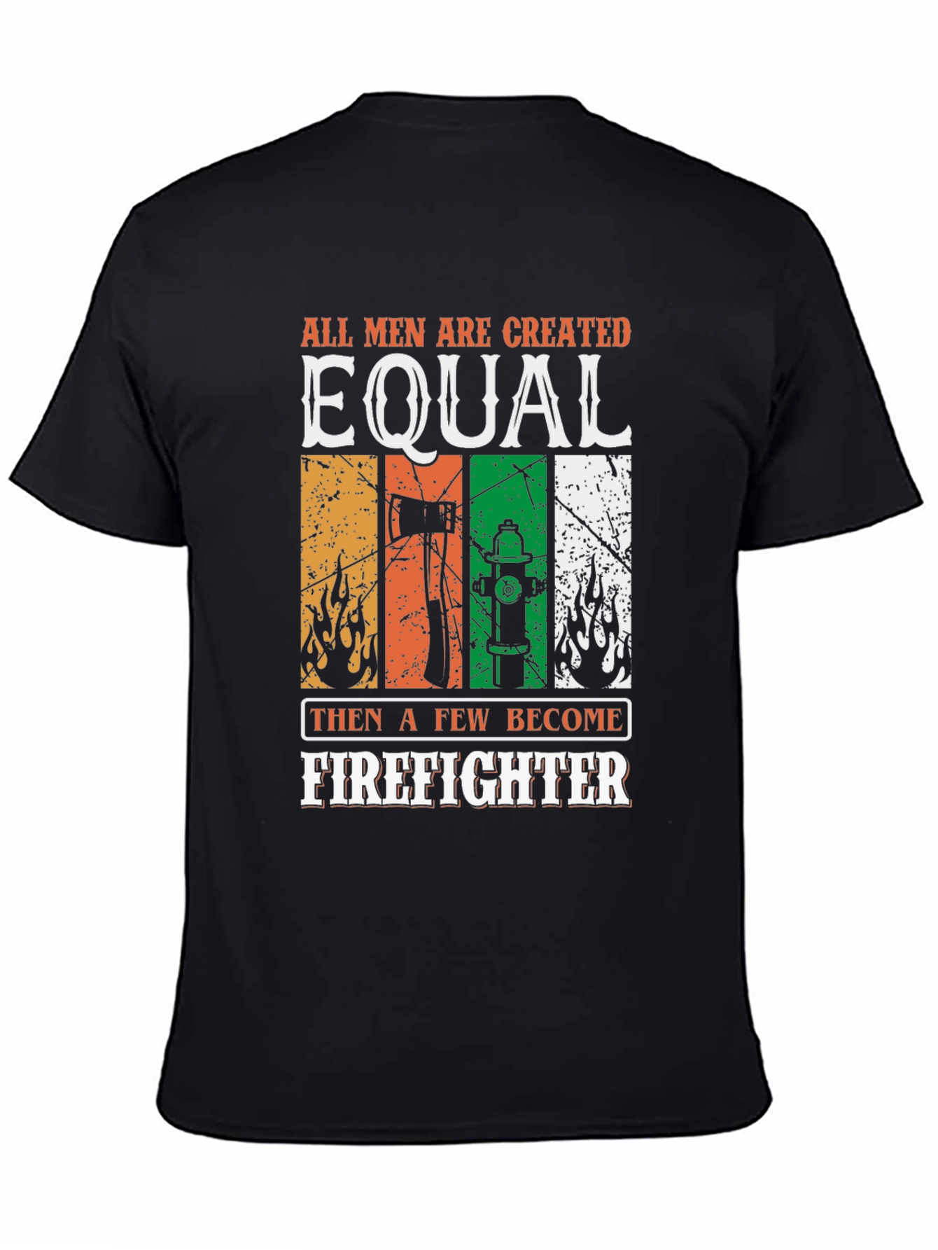 Firefighter Equality Graphic Tee - Black Cotton