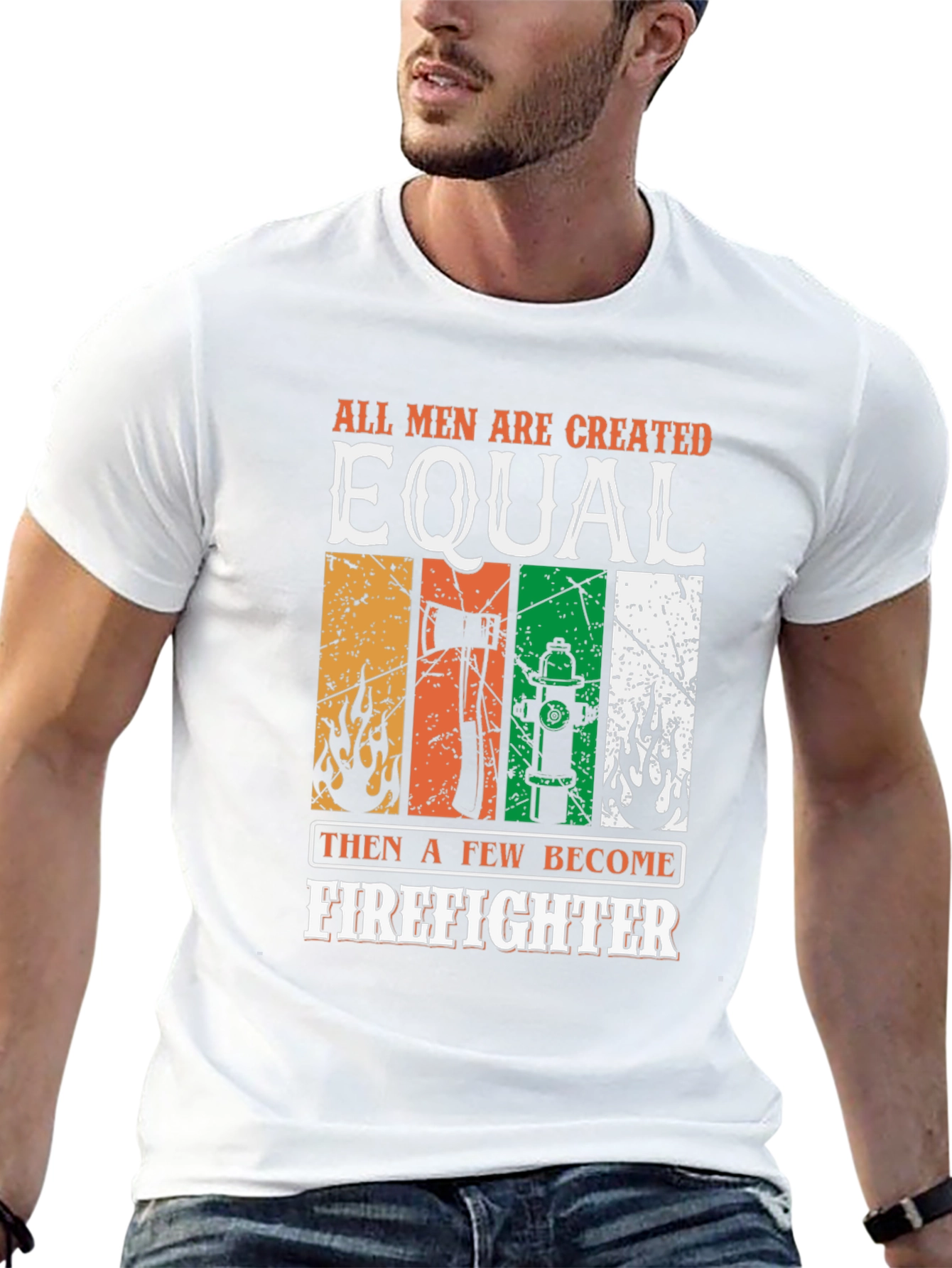 Firefighter Equality Graphic Tee - Black Cotton
