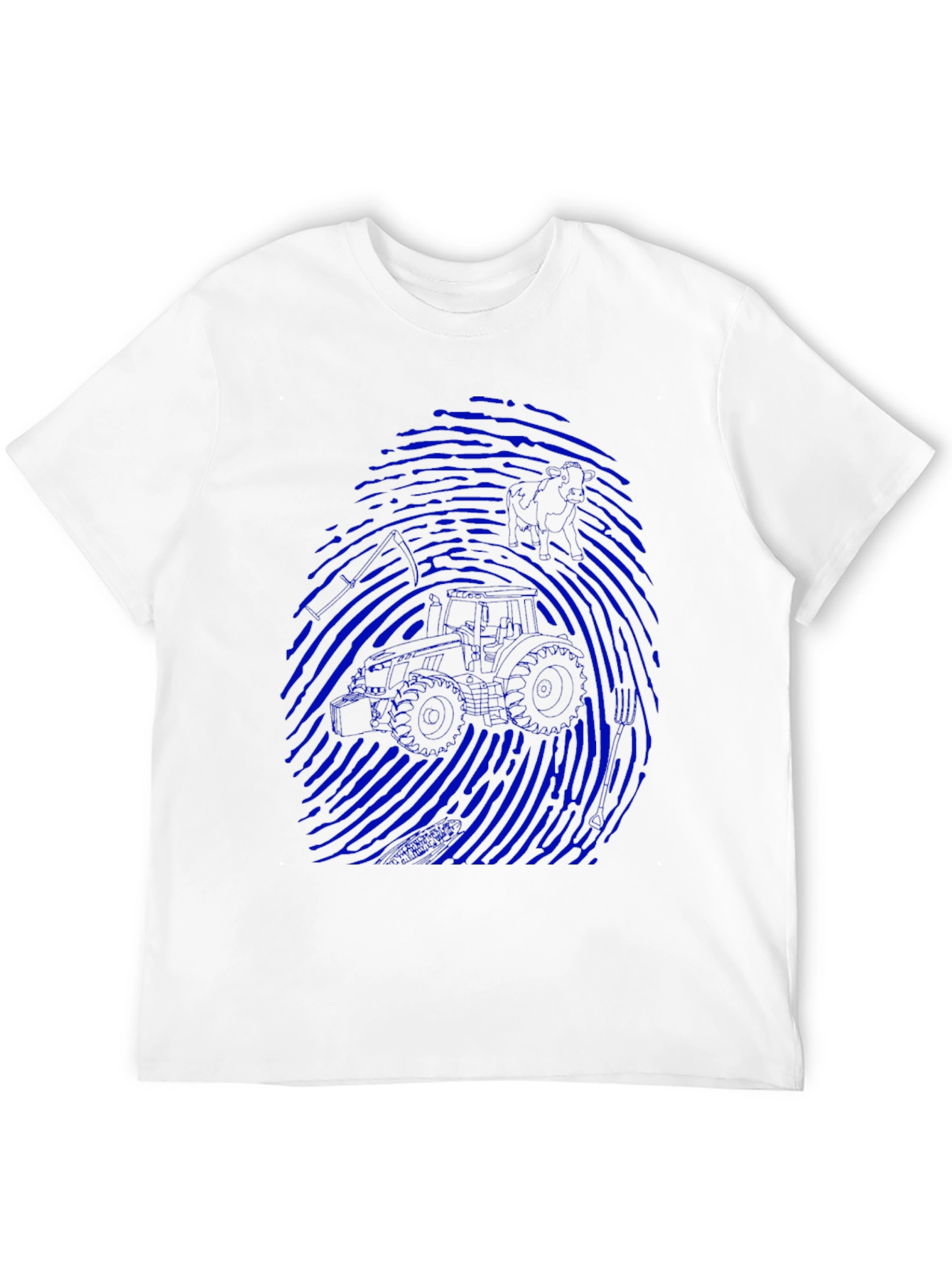 Motorcycle Fingerprint Graphic T-Shirt