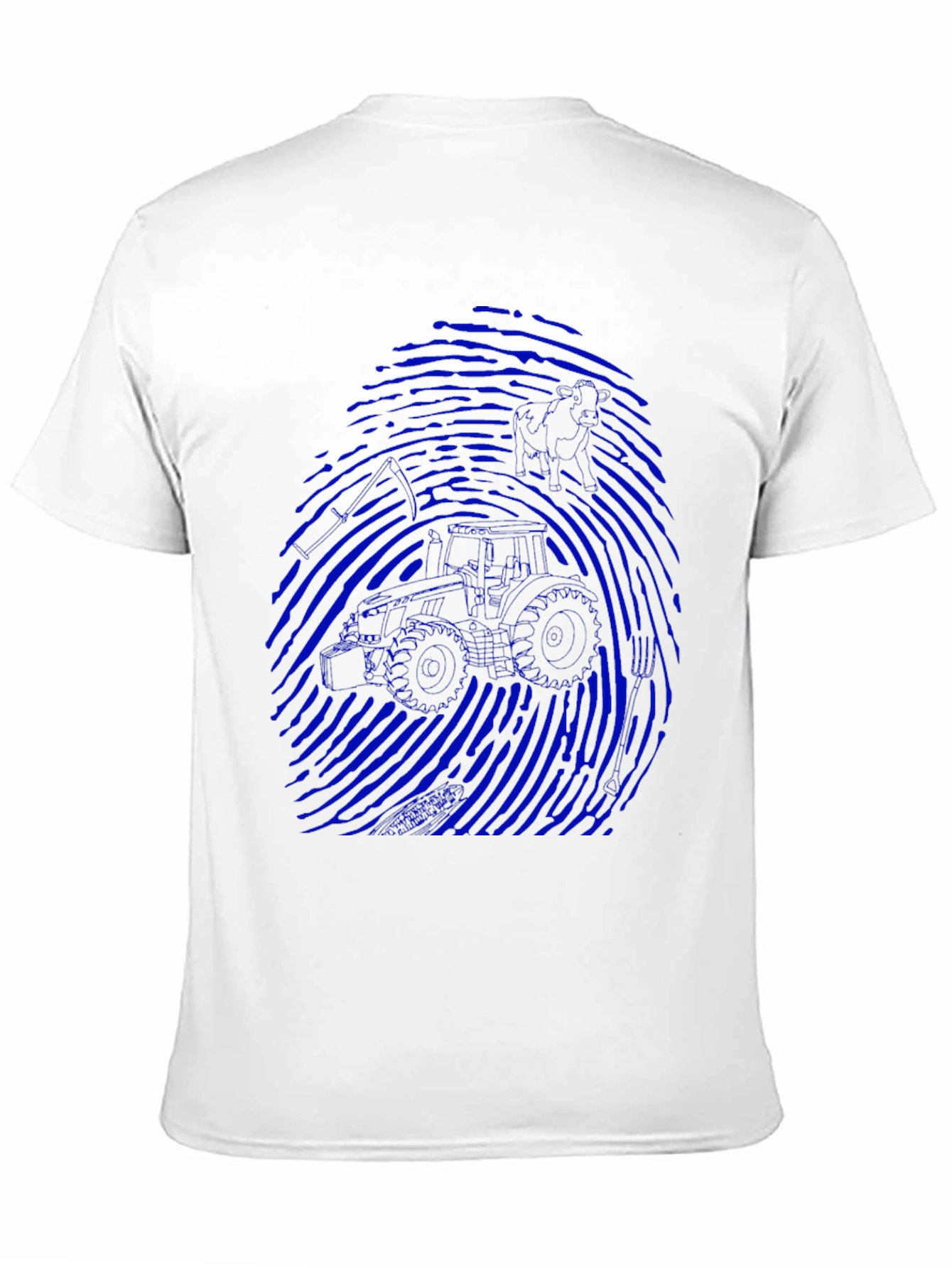 Motorcycle Fingerprint Graphic T-Shirt