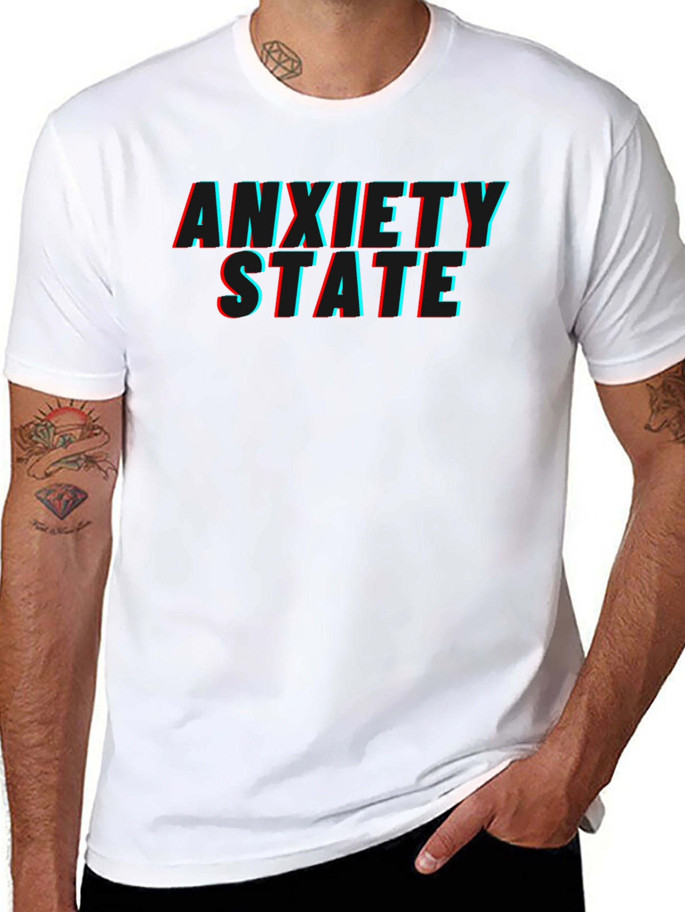 Anxiety State Graphic T-Shirt - Bold & Edgy