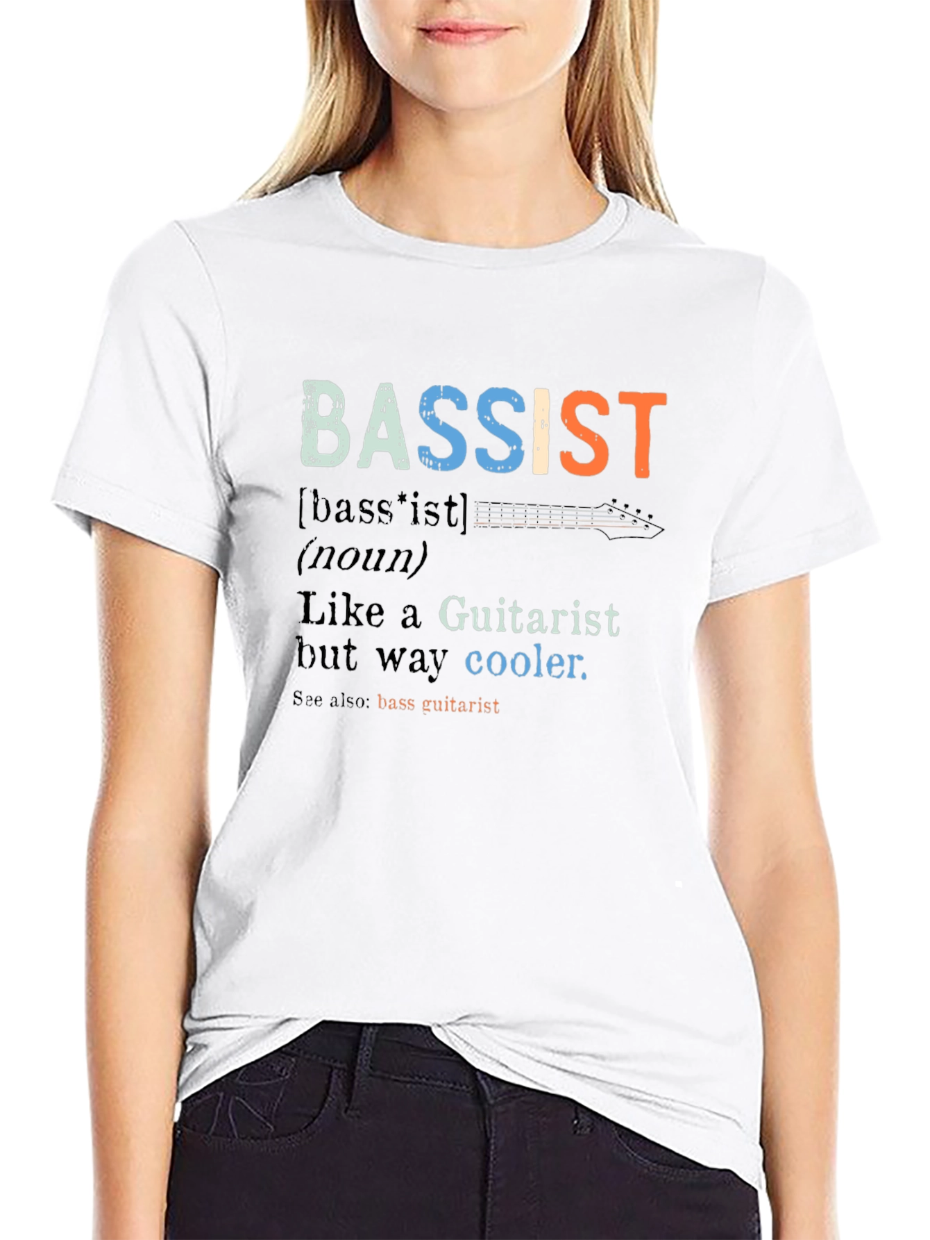 Bassist Definition T-Shirt - Guitarist Humor