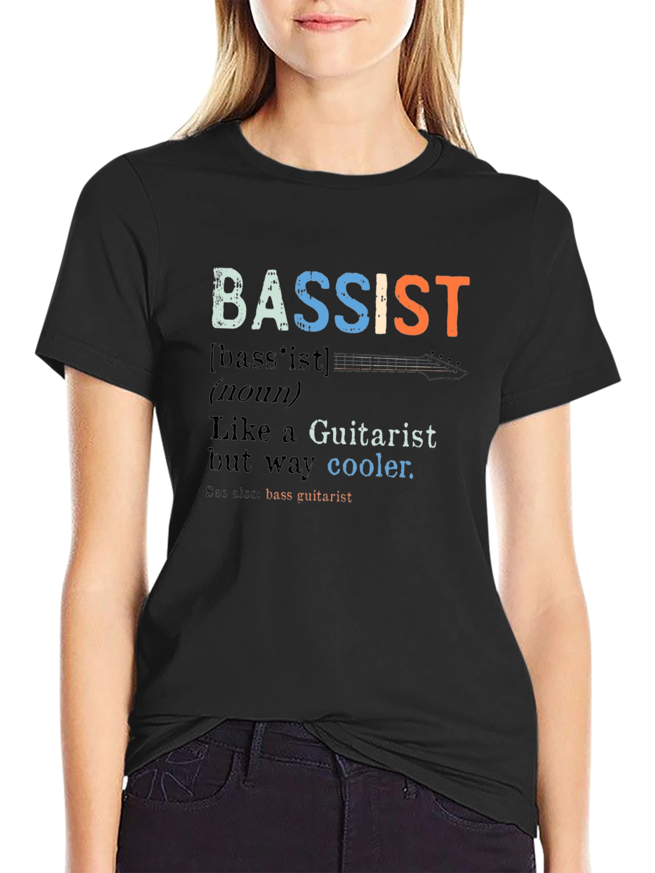 Bassist Definition T-Shirt - Guitarist Humor