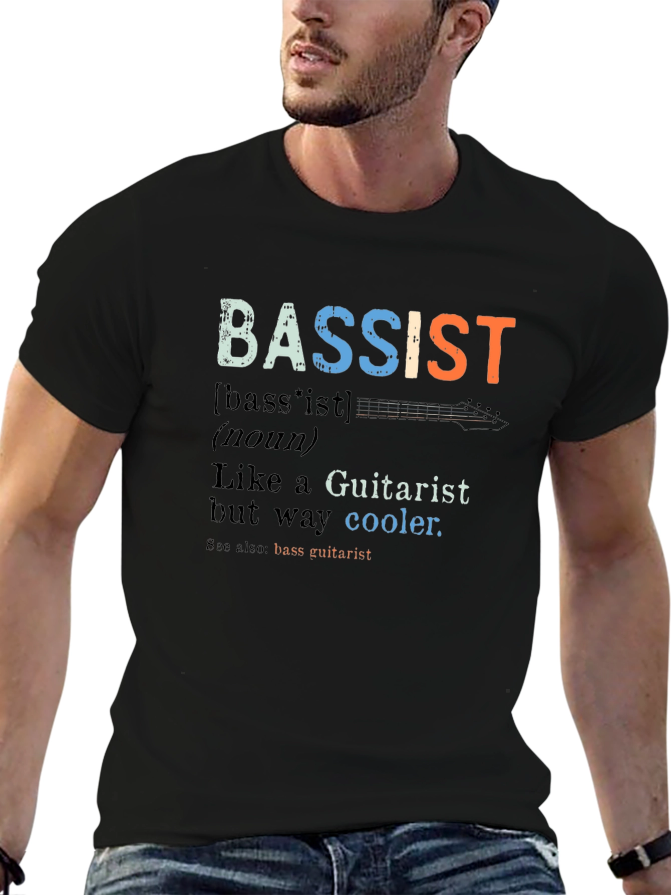 Bassist Definition T-Shirt - Guitarist Humor